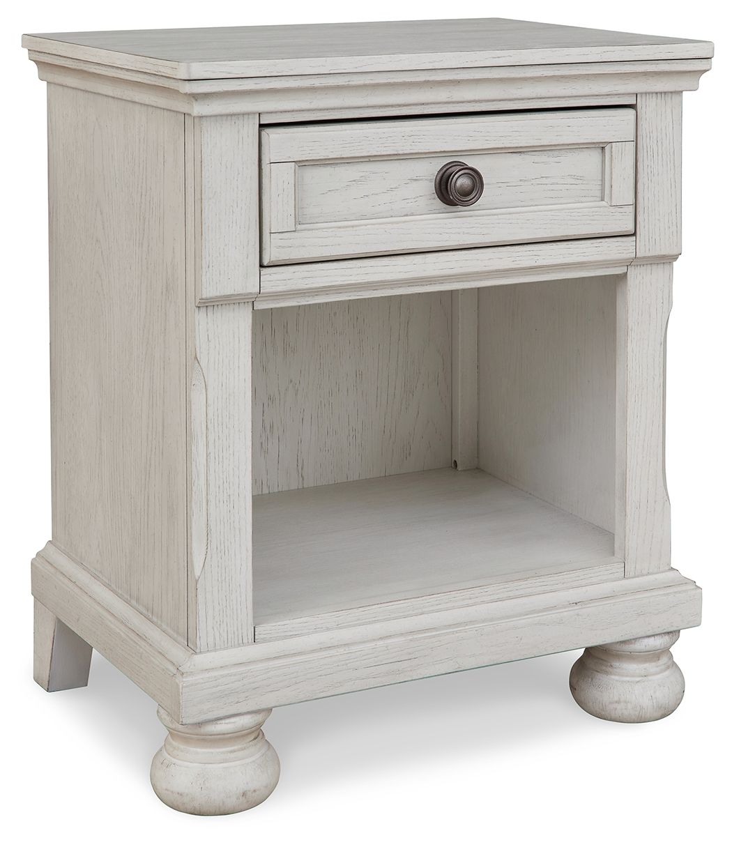 Robbinsdale - One Drawer Night Stand - Antique White - Image 1