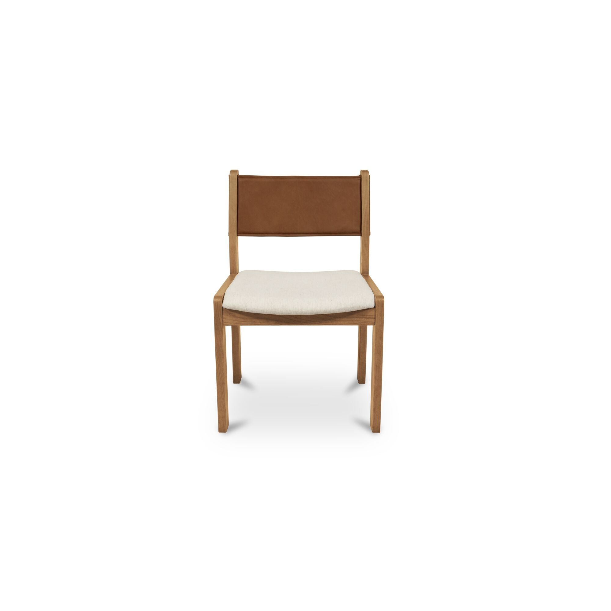 Carol - Leather Dining Chair (Set of 2) - Tan - Image 1