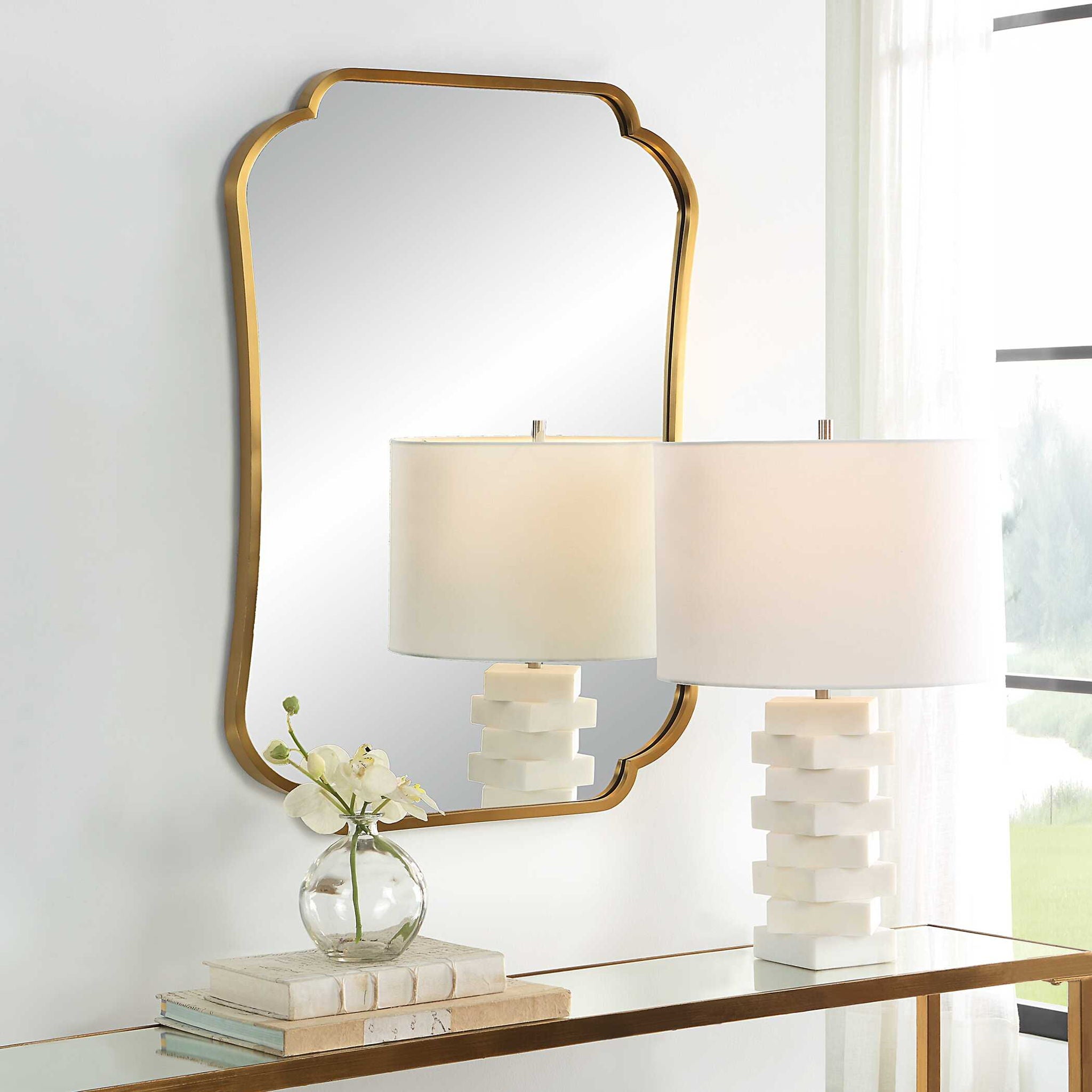 Athena - Mirror - Brushed Brass - Image 2
