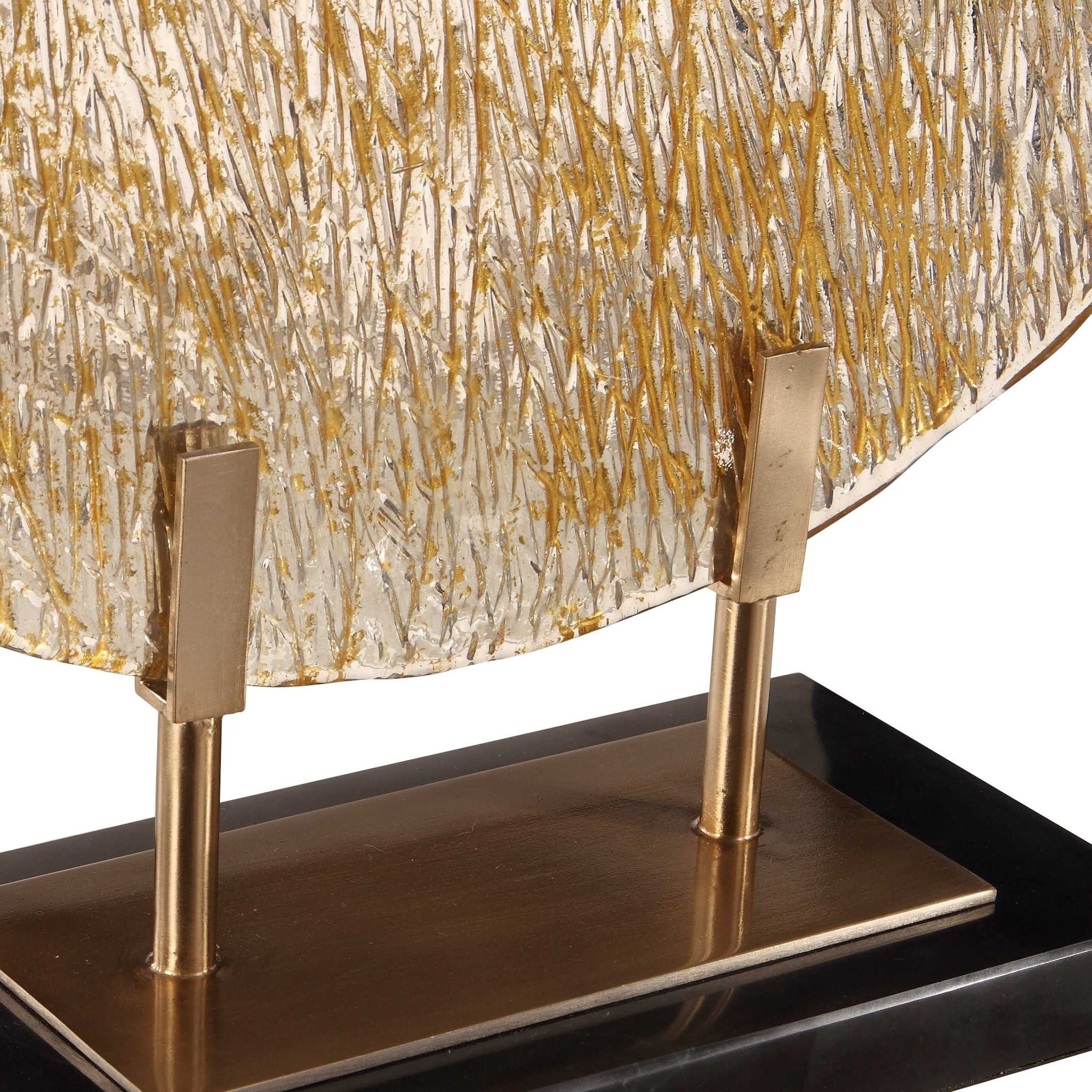 Layan - Art Glass Charger - Gold - Image 3
