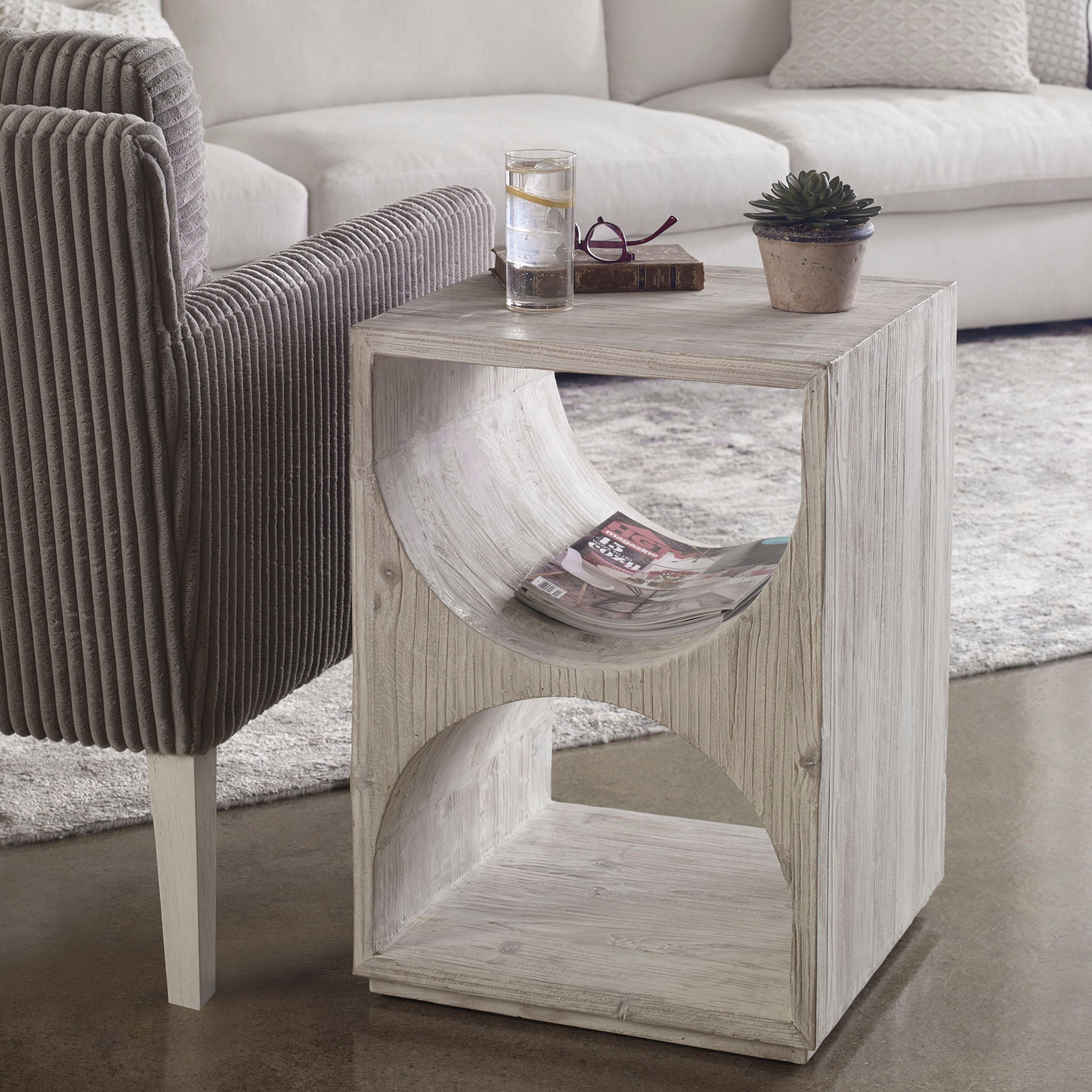 Hans - Side Table - White - Image 2