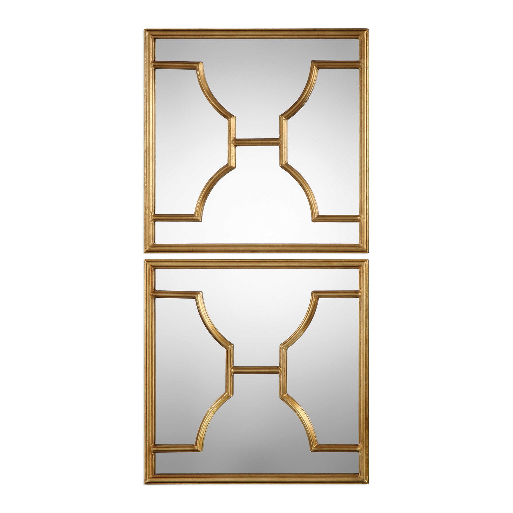 Misa - Square Mirrors (Set of 2) - Gold - Image 1