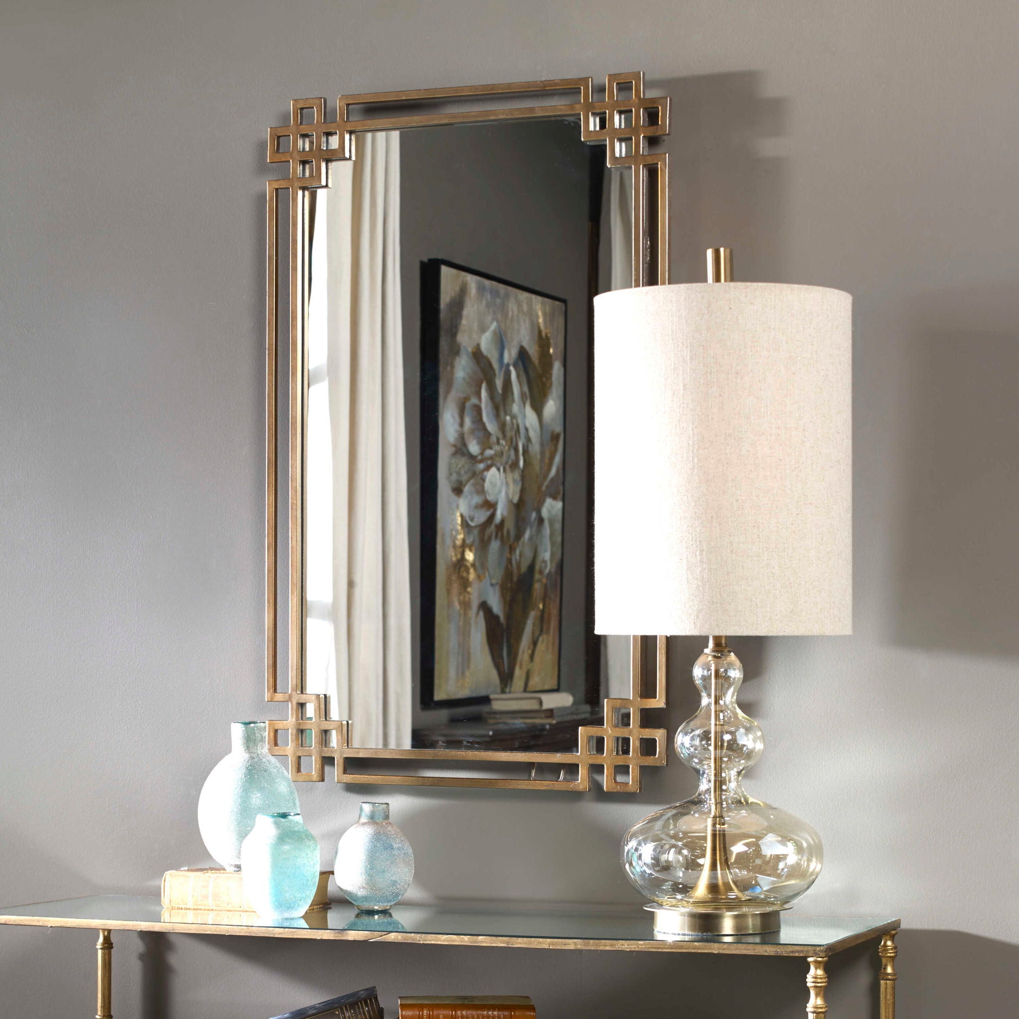 Devoll - Mirror - Antique Gold - Image 3