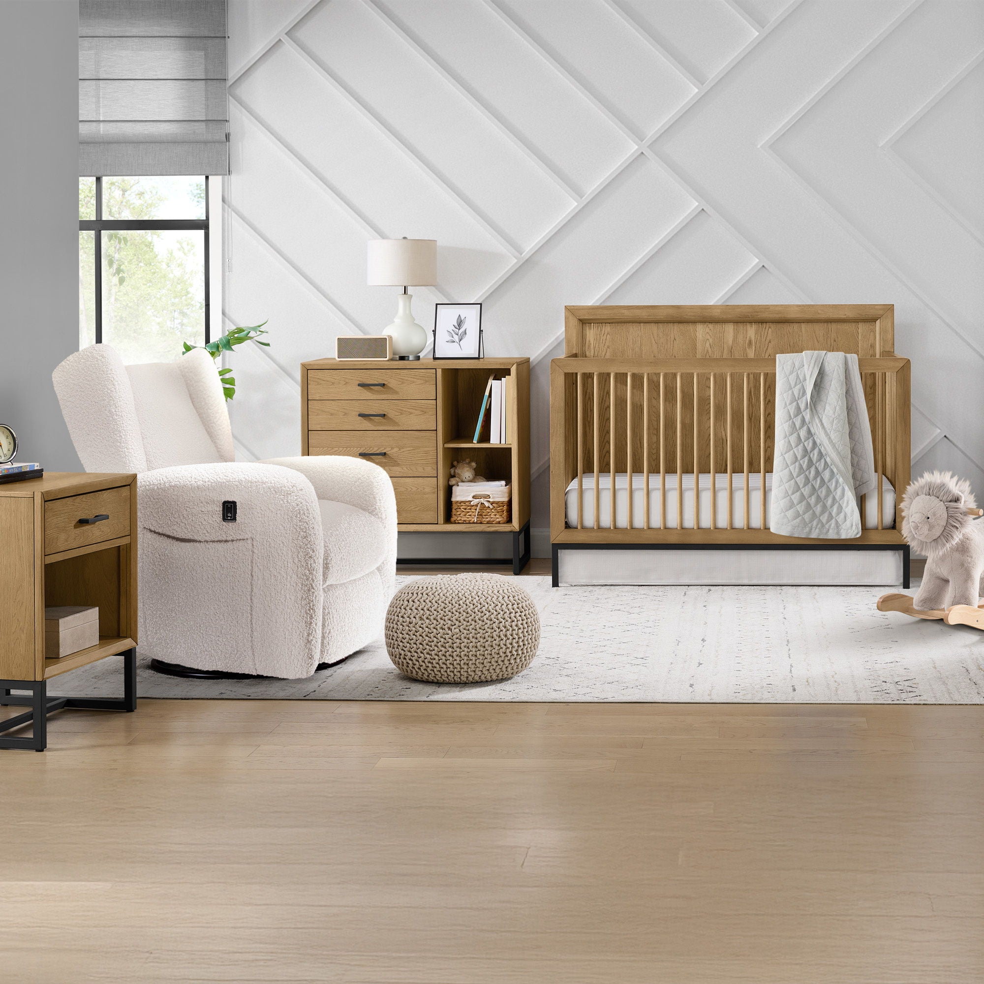 Newport - Nightstand - Natural Oak - Image 2