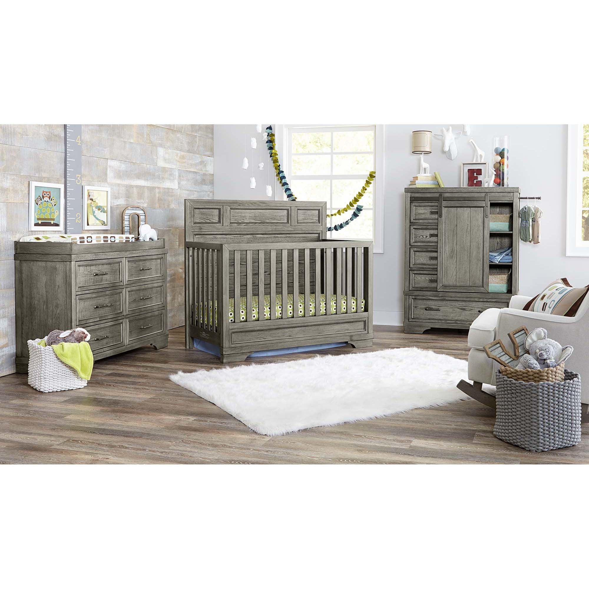 Foundry - Wood Chifferobe - Brushed Pewter - Image 2