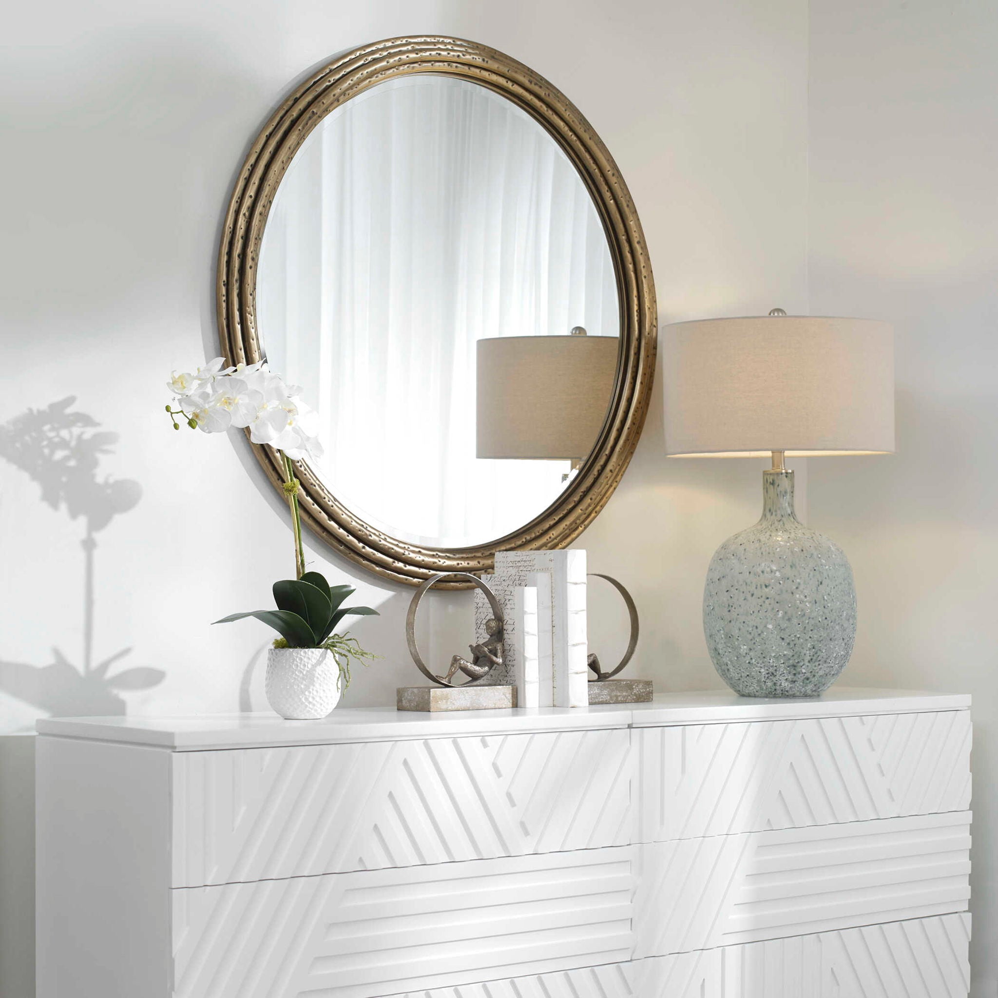 Spera - Round Mirror - Gold - Image 3
