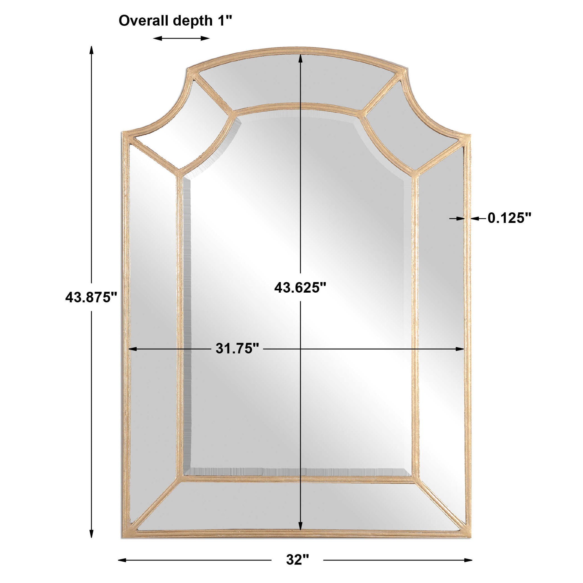 Francoli - Arch Mirror - Gold - Image 2