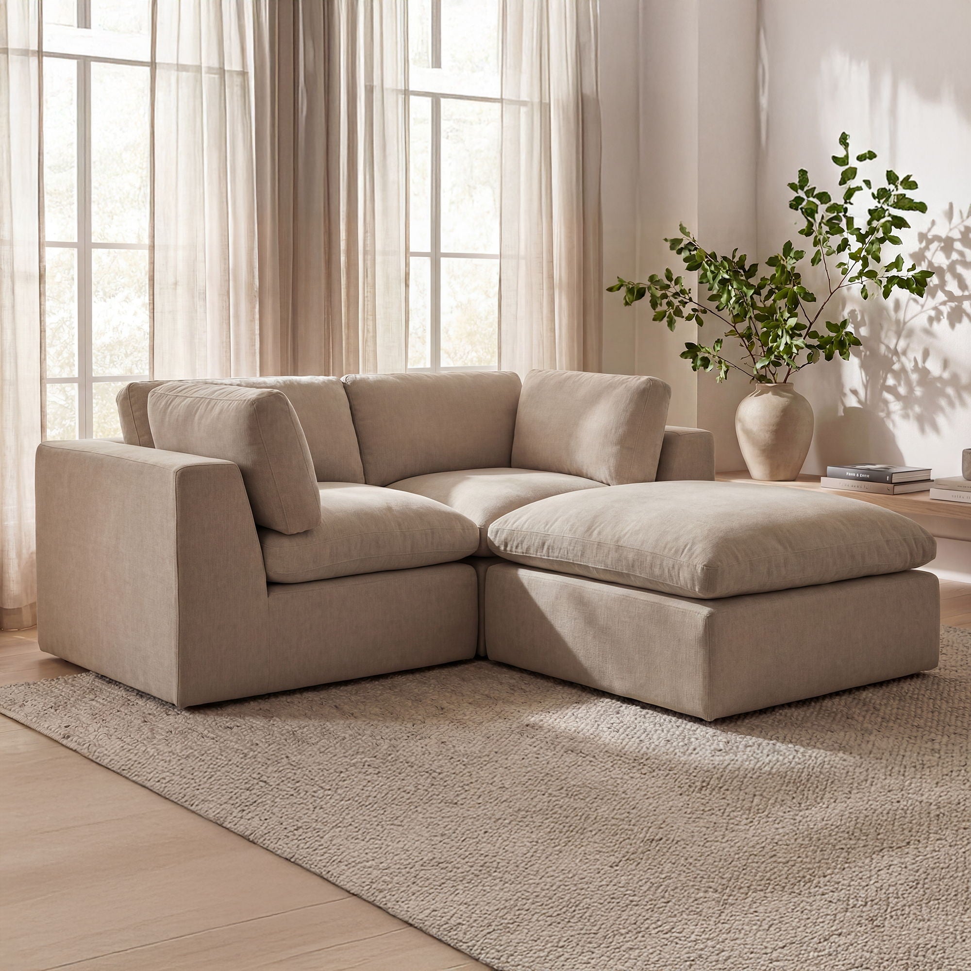 Cates - Ottoman - Pebble - Image 3