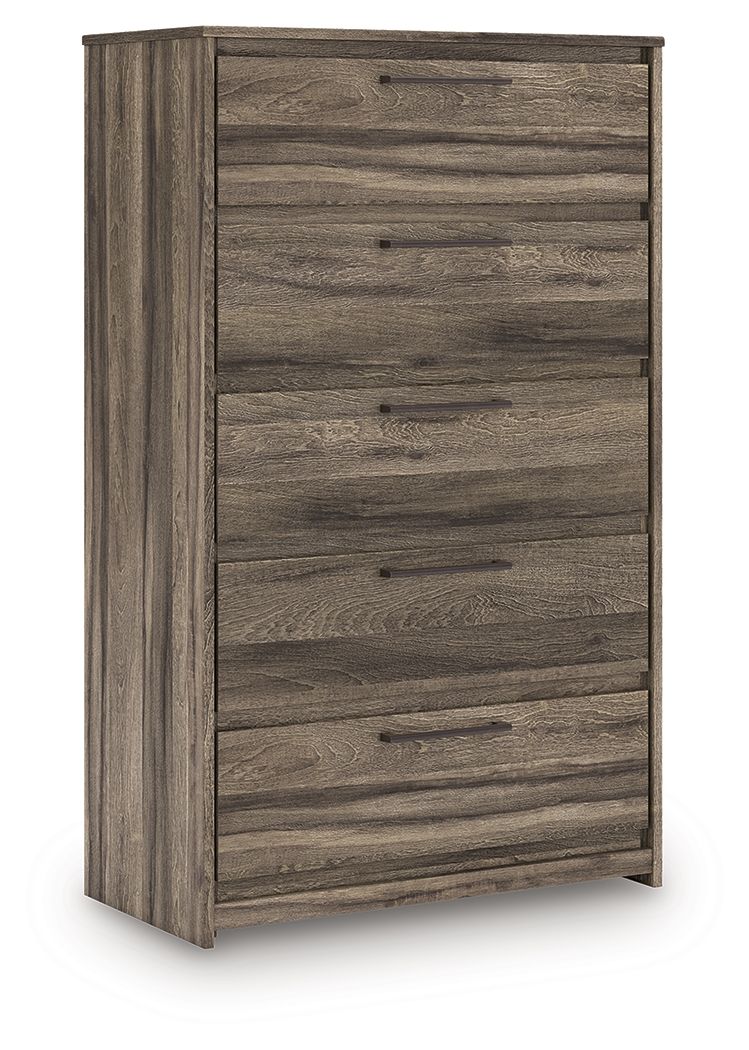 Elbrim – Five Drawer Chest – Brown