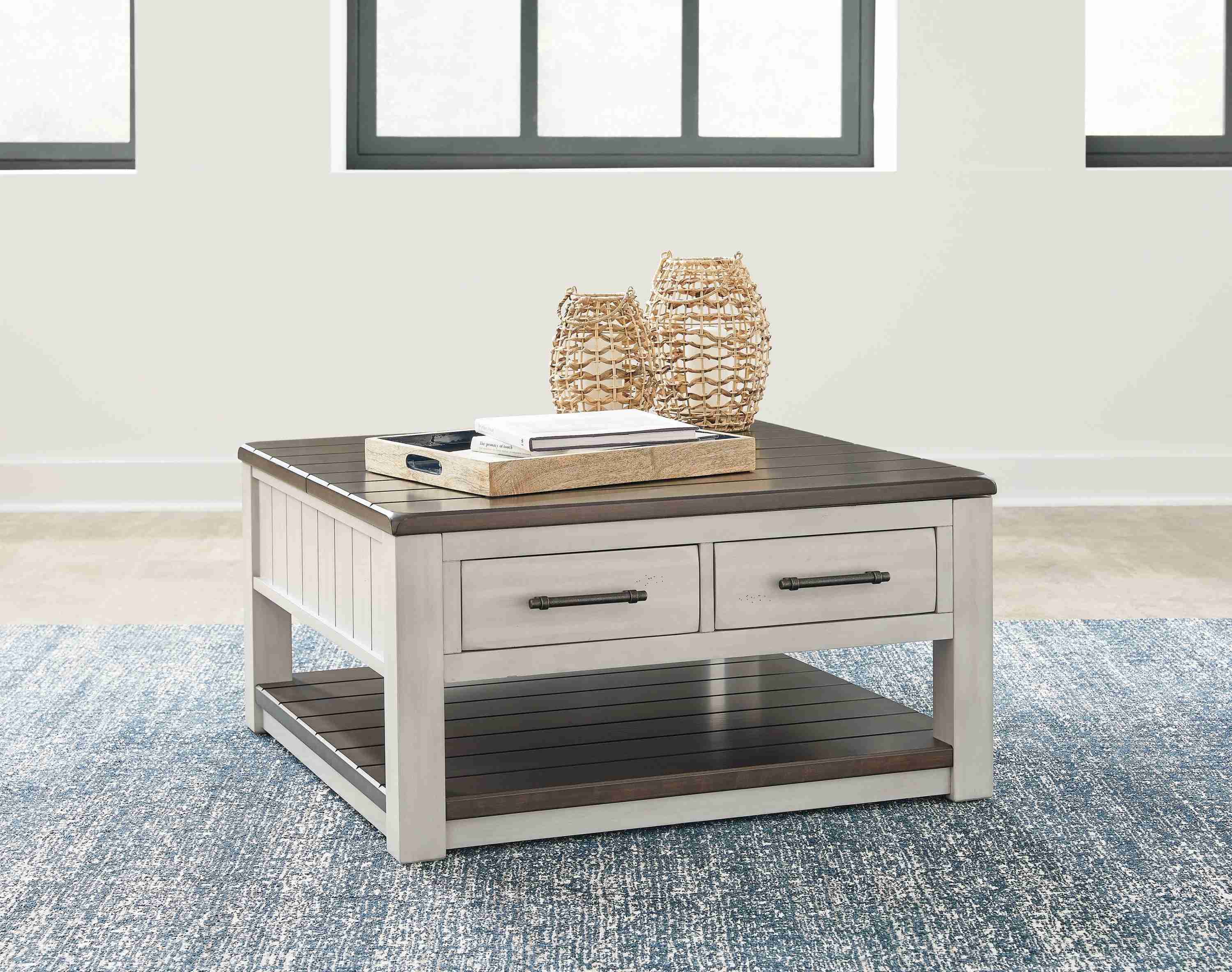Darborn - Lift Top Cocktail Table - Gray / Brown - Image 3