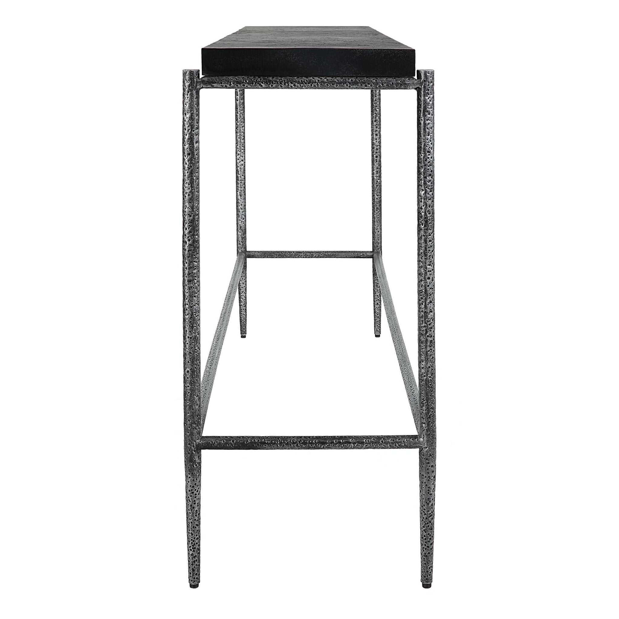 Crescendo - Concrete Console Table - Black - Image 3