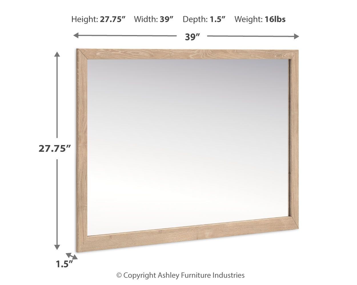 Cielden - Bedroom Mirror - Tan - Image 2