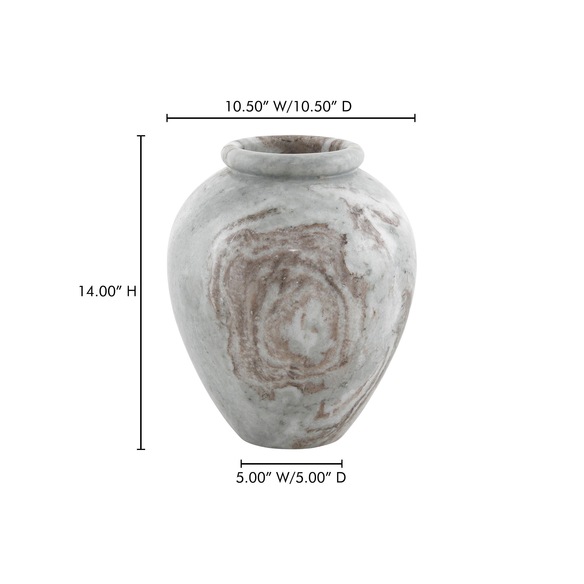 Didion - Vase - Torrento Marble - Image 2