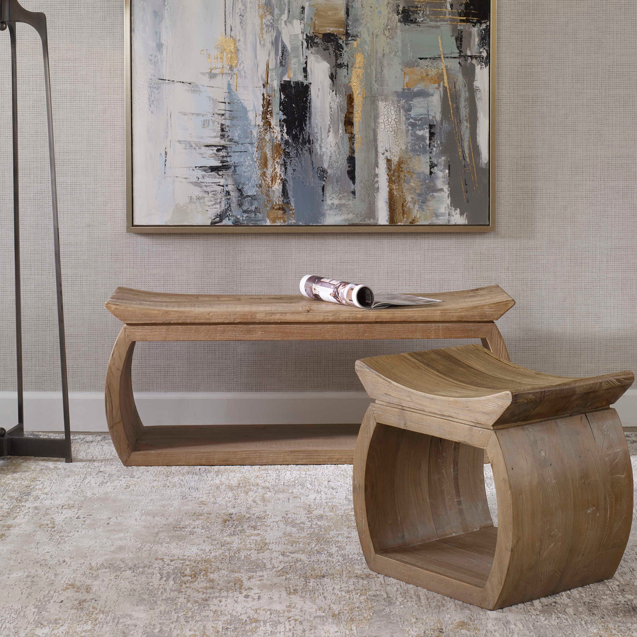 Connor - Reclaimed Wood Bench - Image 3