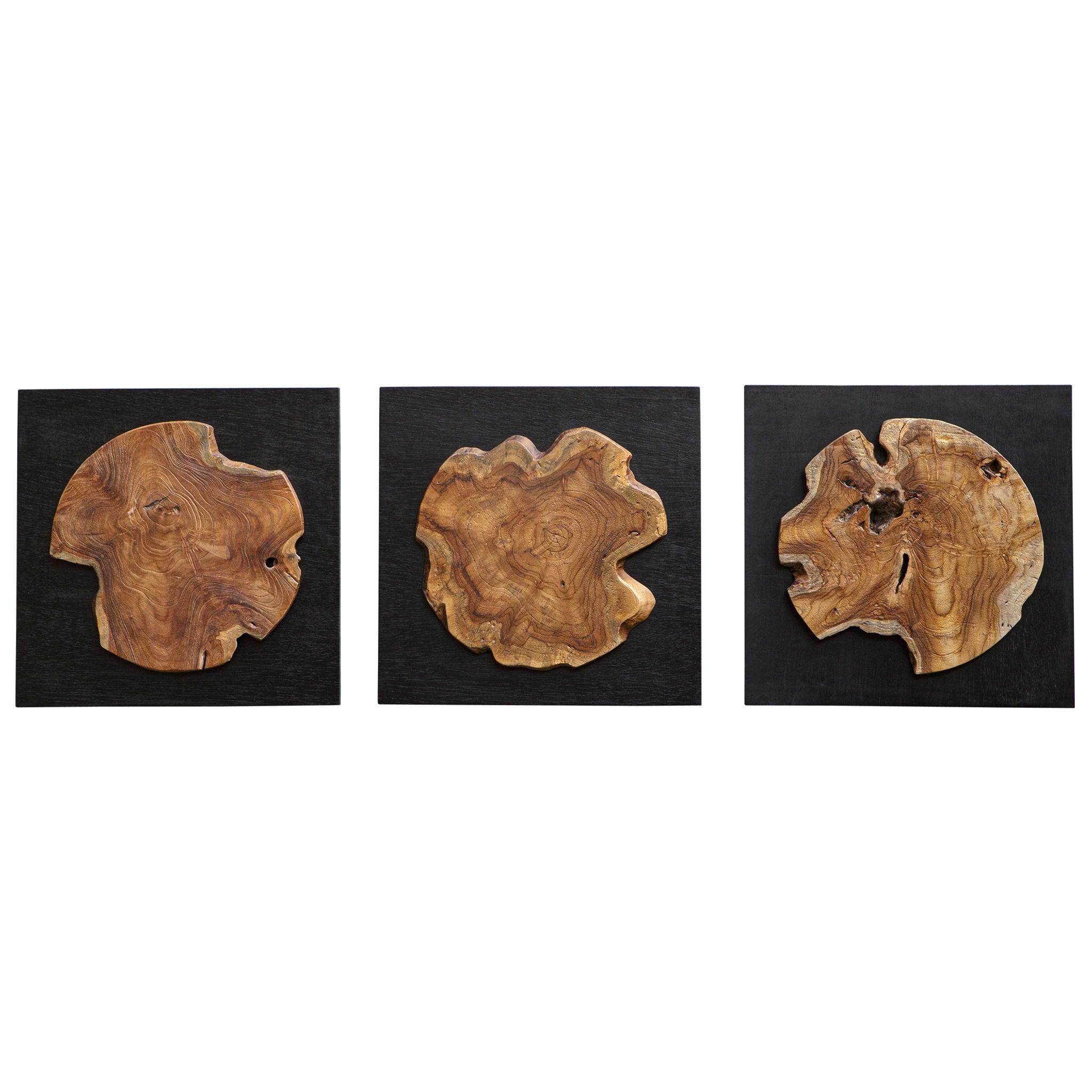 Kolini – Teak Wood Wall Decor (Set of 3)