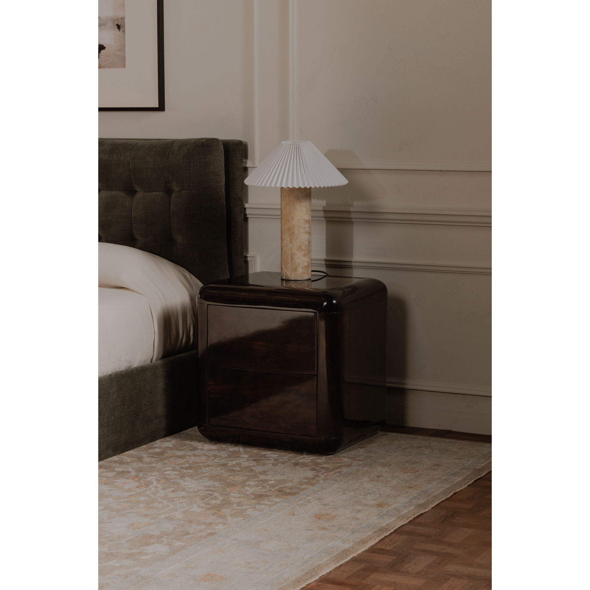 Rory - Nightstand - Dark Brown - Image 2