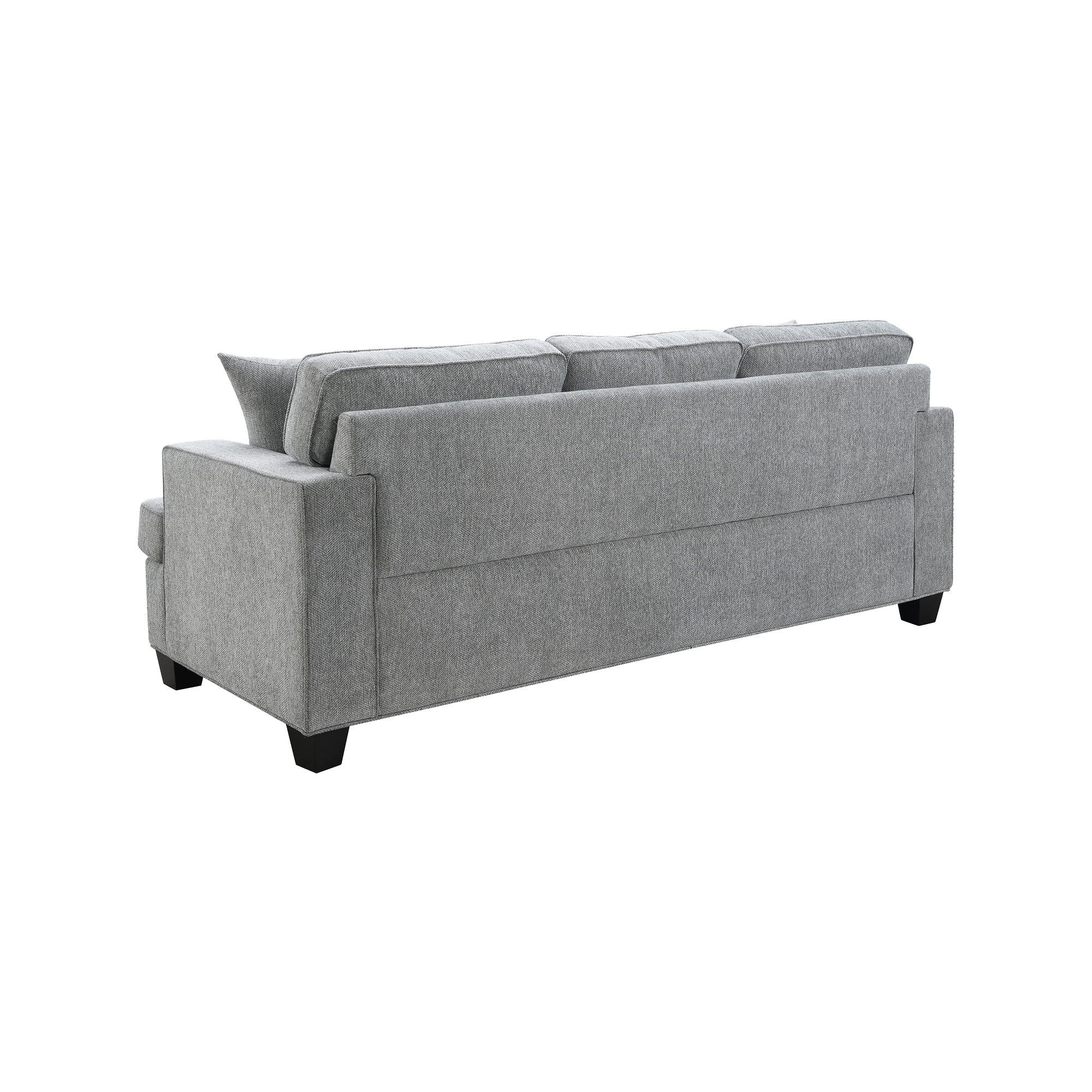 Baldwin - Sofa With 2 Pillows - Dalton Graphite - Image 3