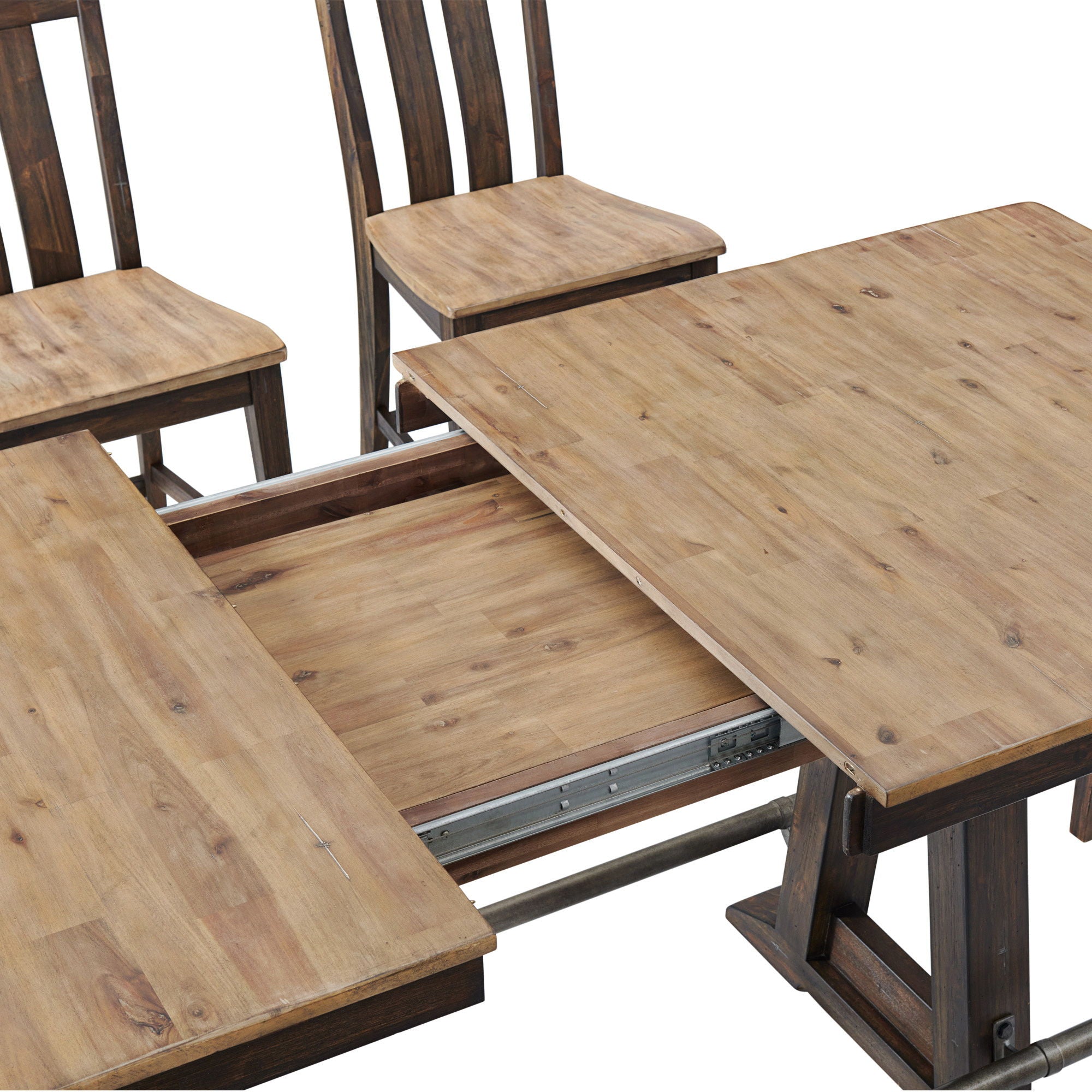Transitions - Counter Trestle Table - Driftwood / Sable - Image 3