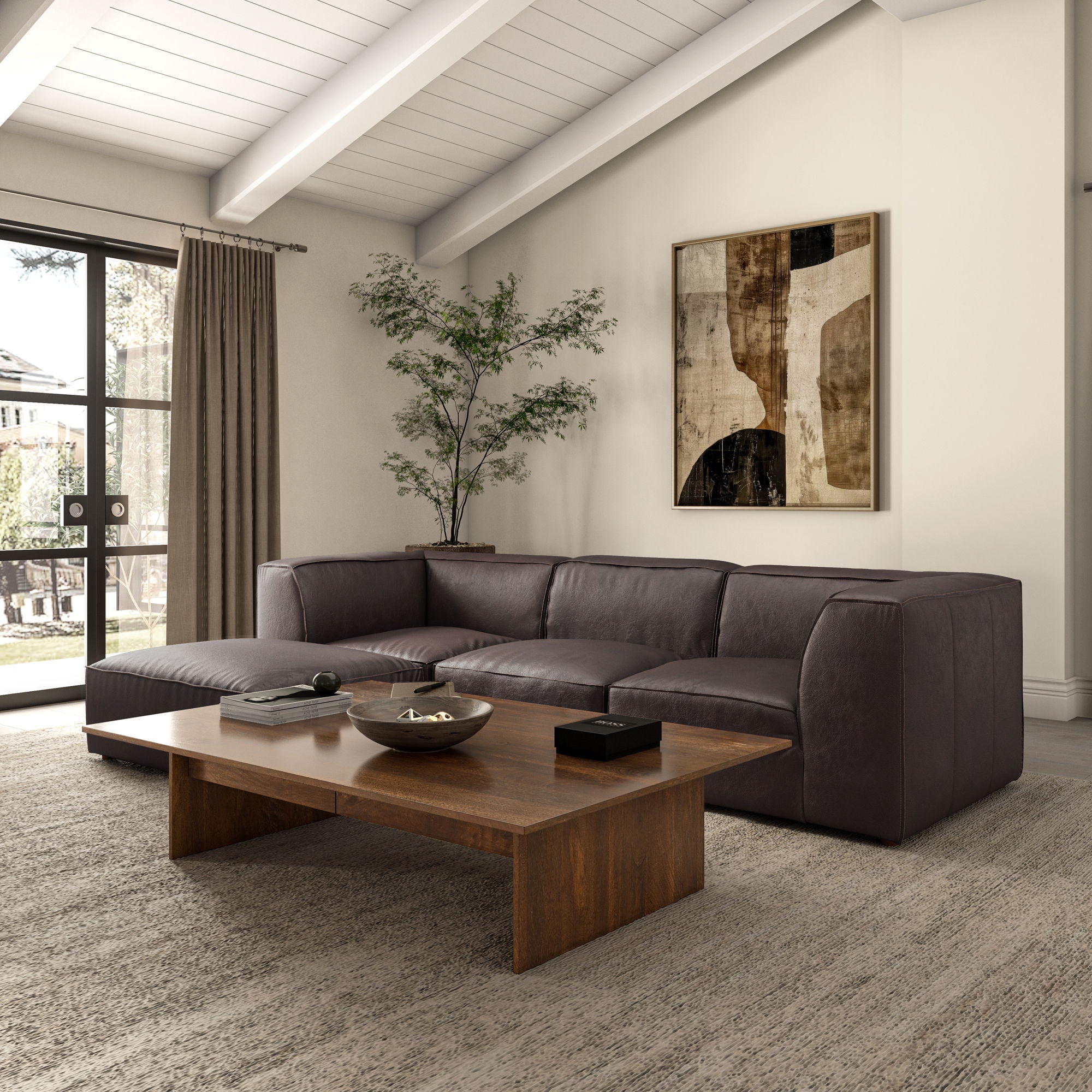 Form - Lounge Modular Sectional - Espresso Brown - Image 2