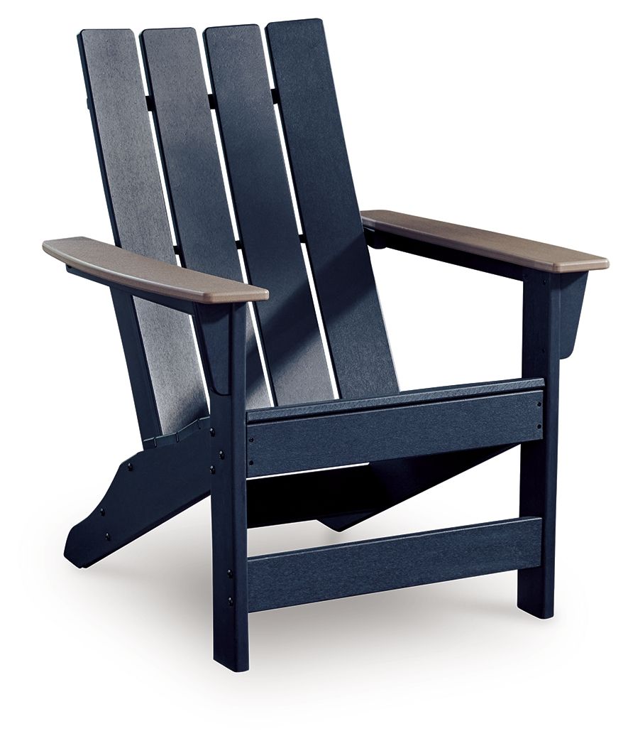 East Beach - Adirondack Chair - Black / Beige - Image 1