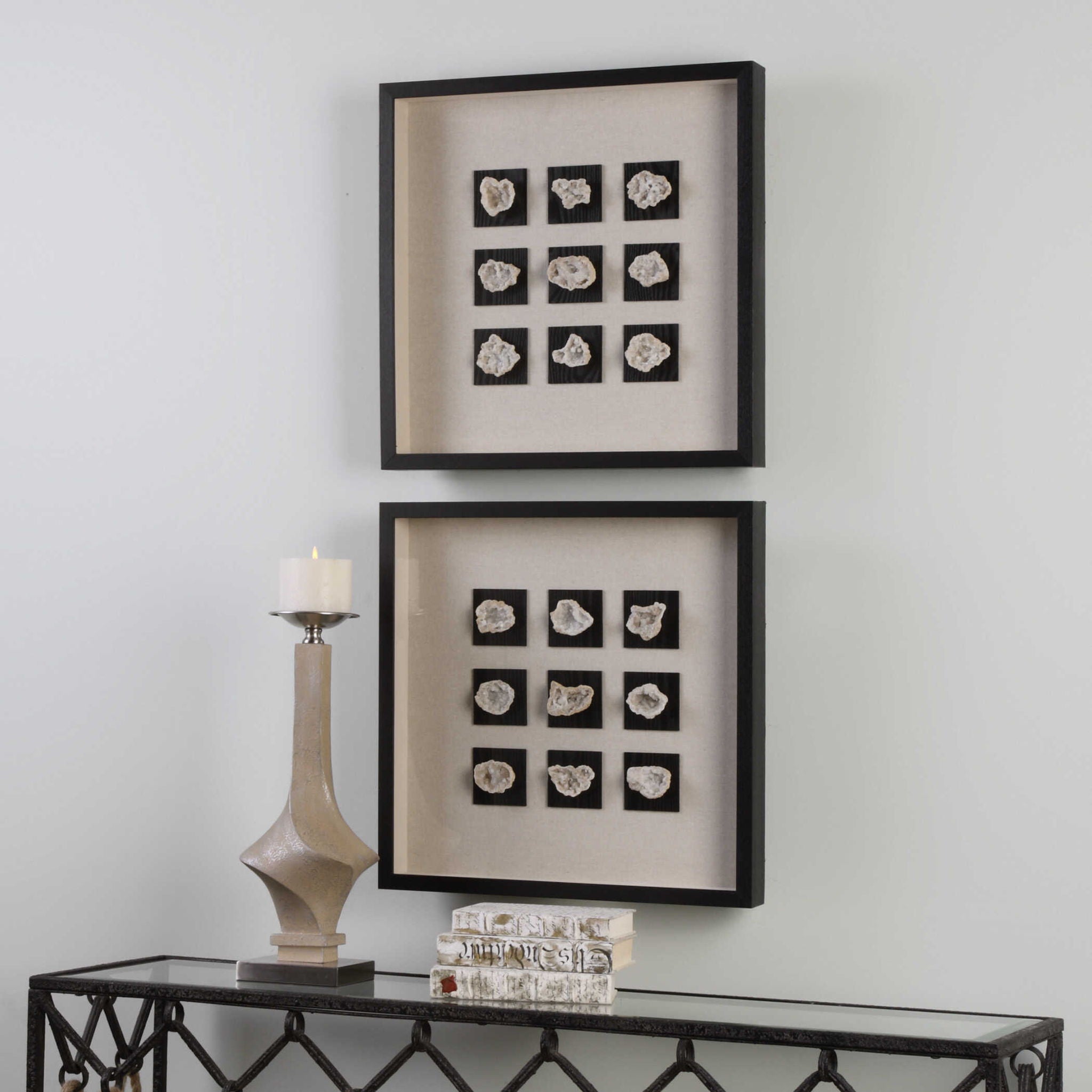 Geode - Linen Shadow Box - Black - Image 3