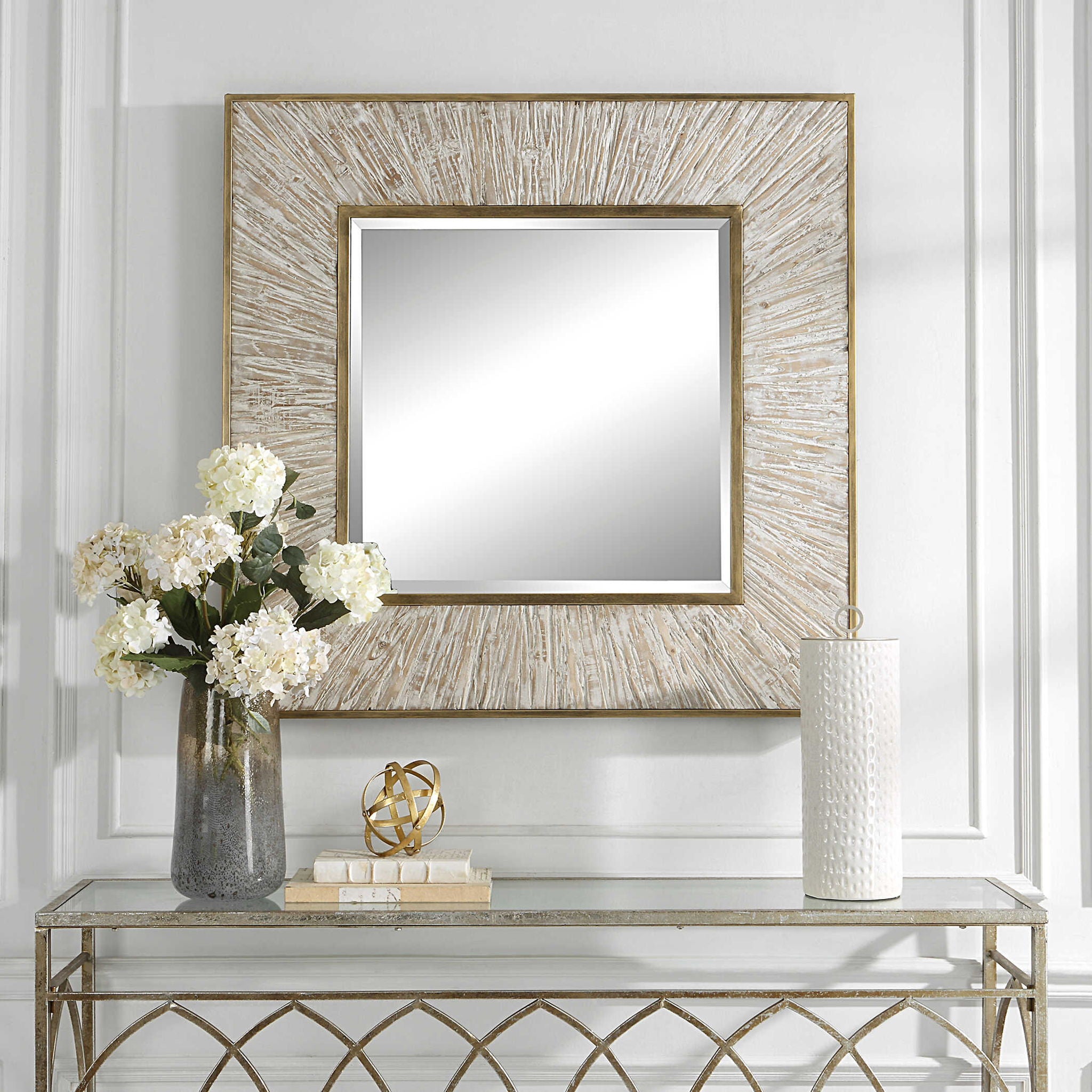 Wharton - Square Mirror - Gold - Image 2
