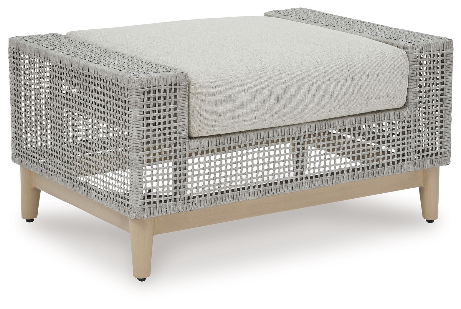 Seton Creek – Ottoman With Cushion – Gray