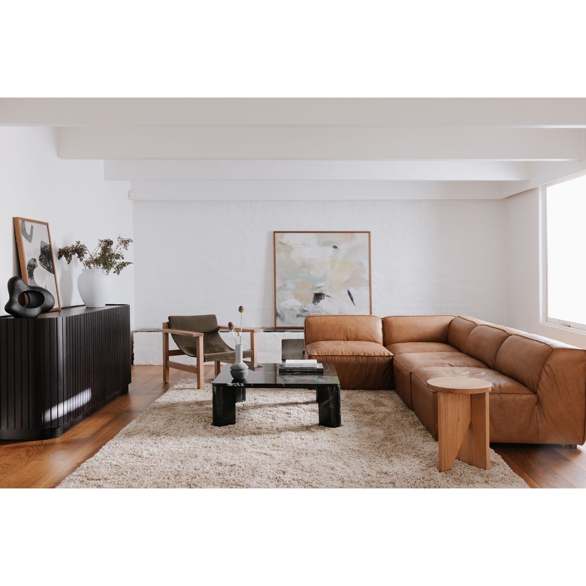 Form - Leather Slipper Chair - Sonoran Tan - Image 3