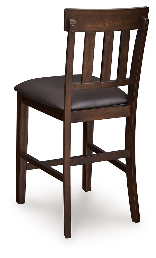 Haddigan - Upholstered Barstool (Set of 2) - Dark Brown - Image 3
