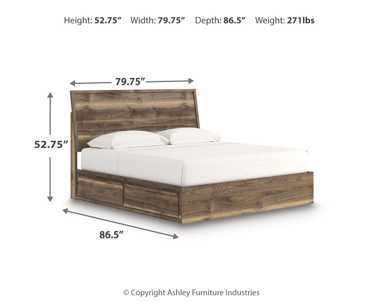Chirason - Panel Bed With Storage - Image 3