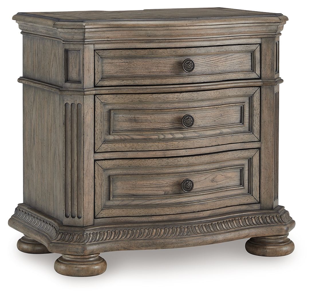 Ardenfield – Three Drawer Night Stand – Light Brown