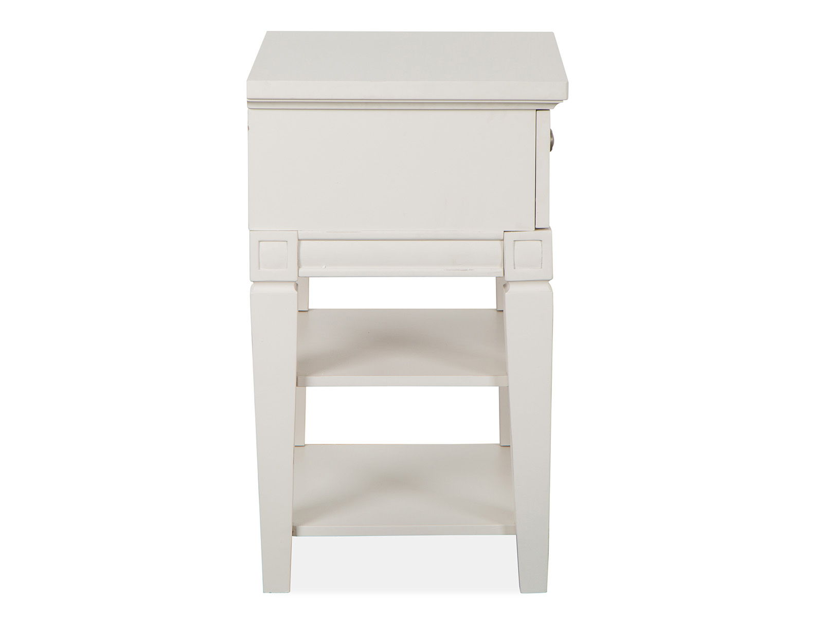 Willowbrook - Open Nightstand - Egg Shell White With Slight Rub Through - Image 2