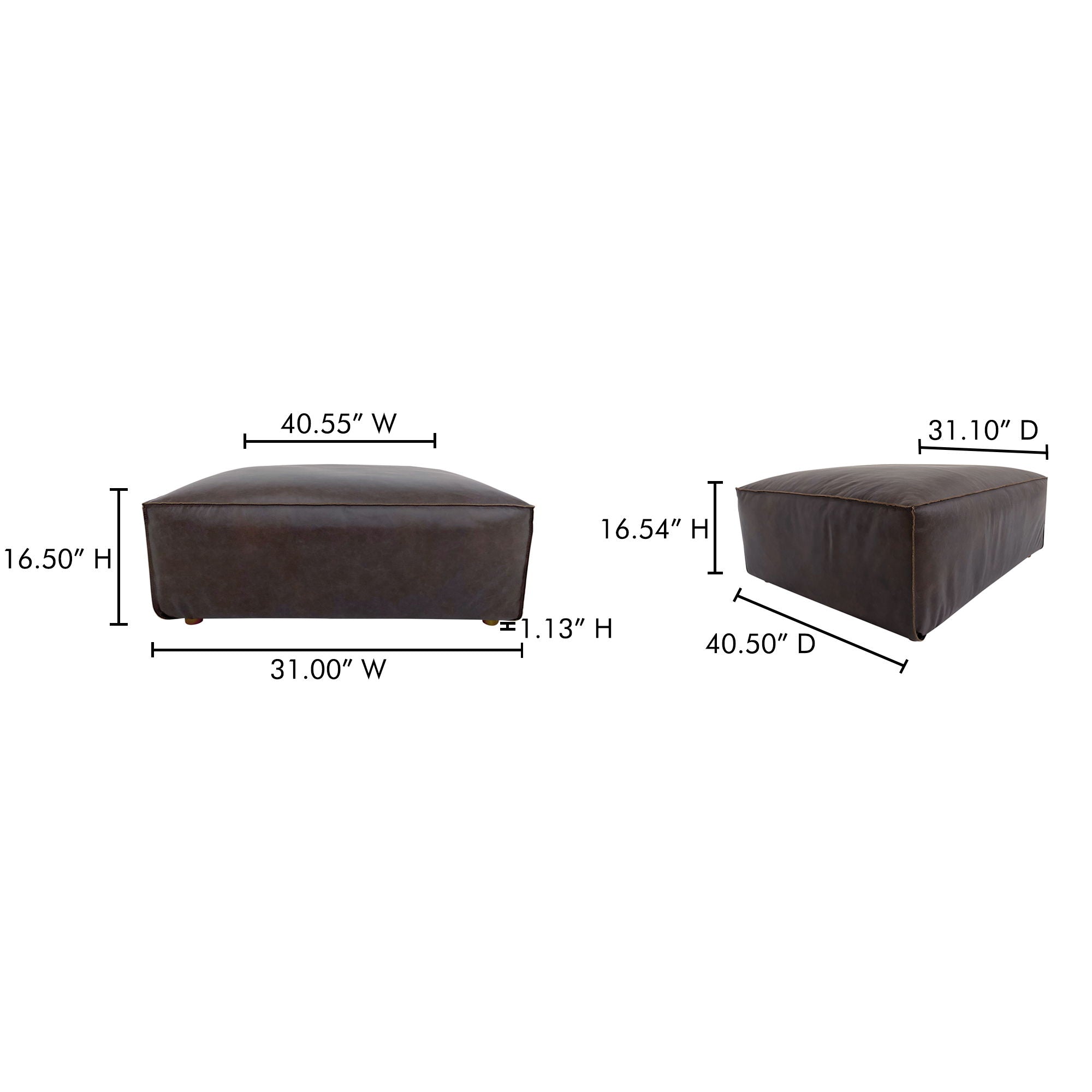 Form - Ottoman - Espresso Brown - Image 3