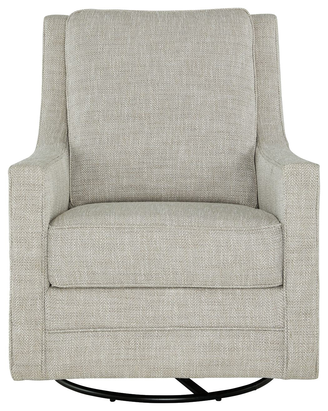 Kambria - Swivel Glider Accent Chair - Fabric - Fog - Image 2
