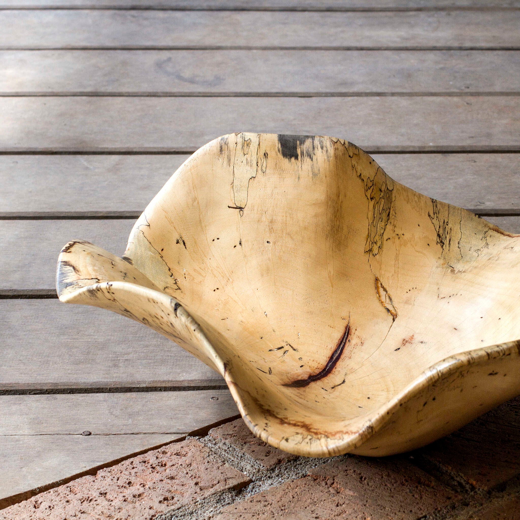 Tamarine - Wood Bowl - Light Brown - Image 2