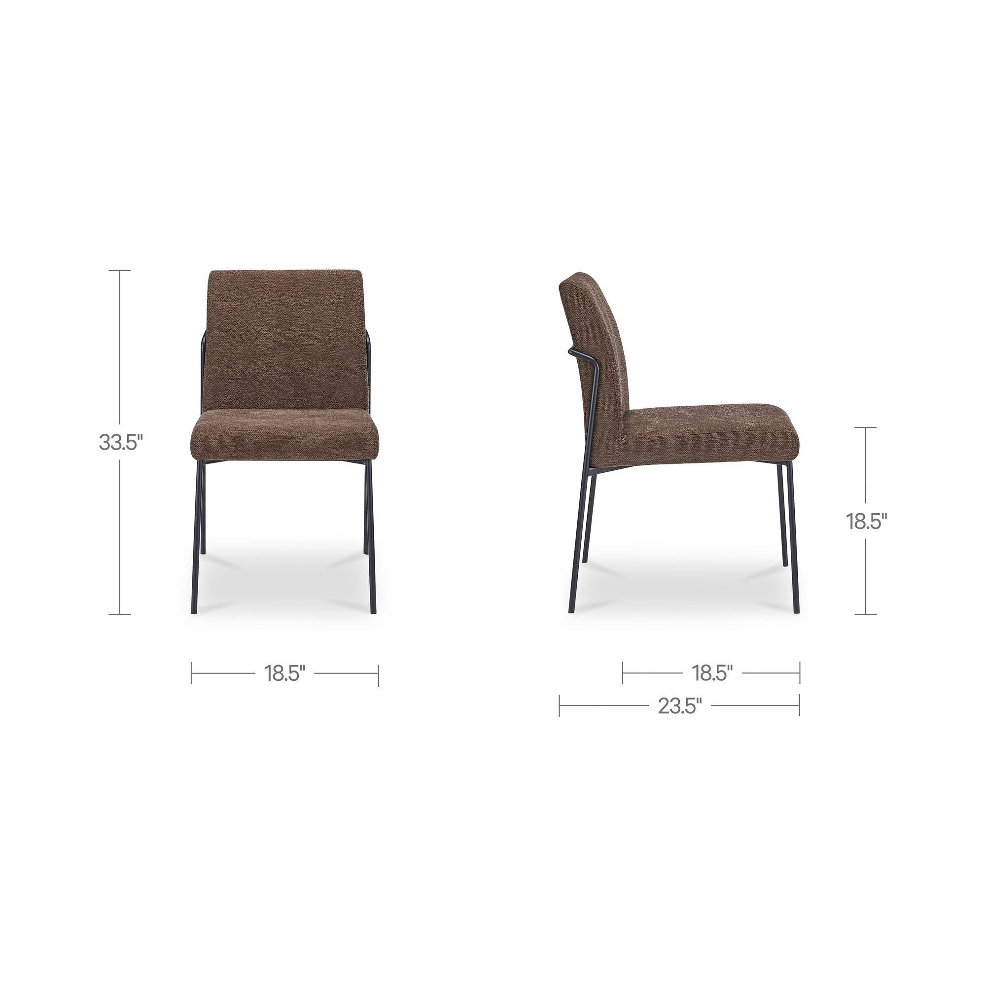 Danny - Dining Chair (Set of 2) - Dark Brown - Image 3