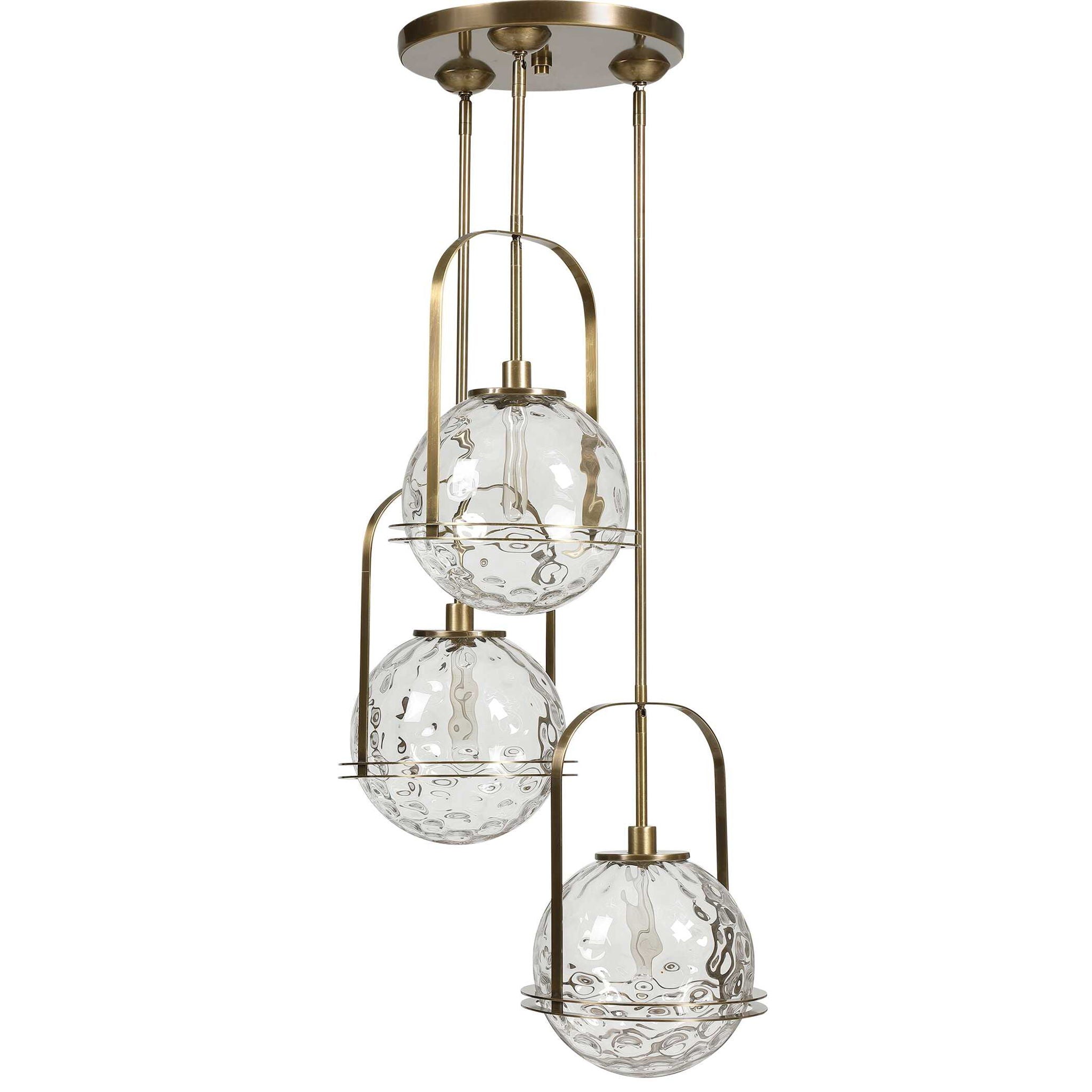 Mimas - 3 Light Cluster Pendant - Gold - Image 3