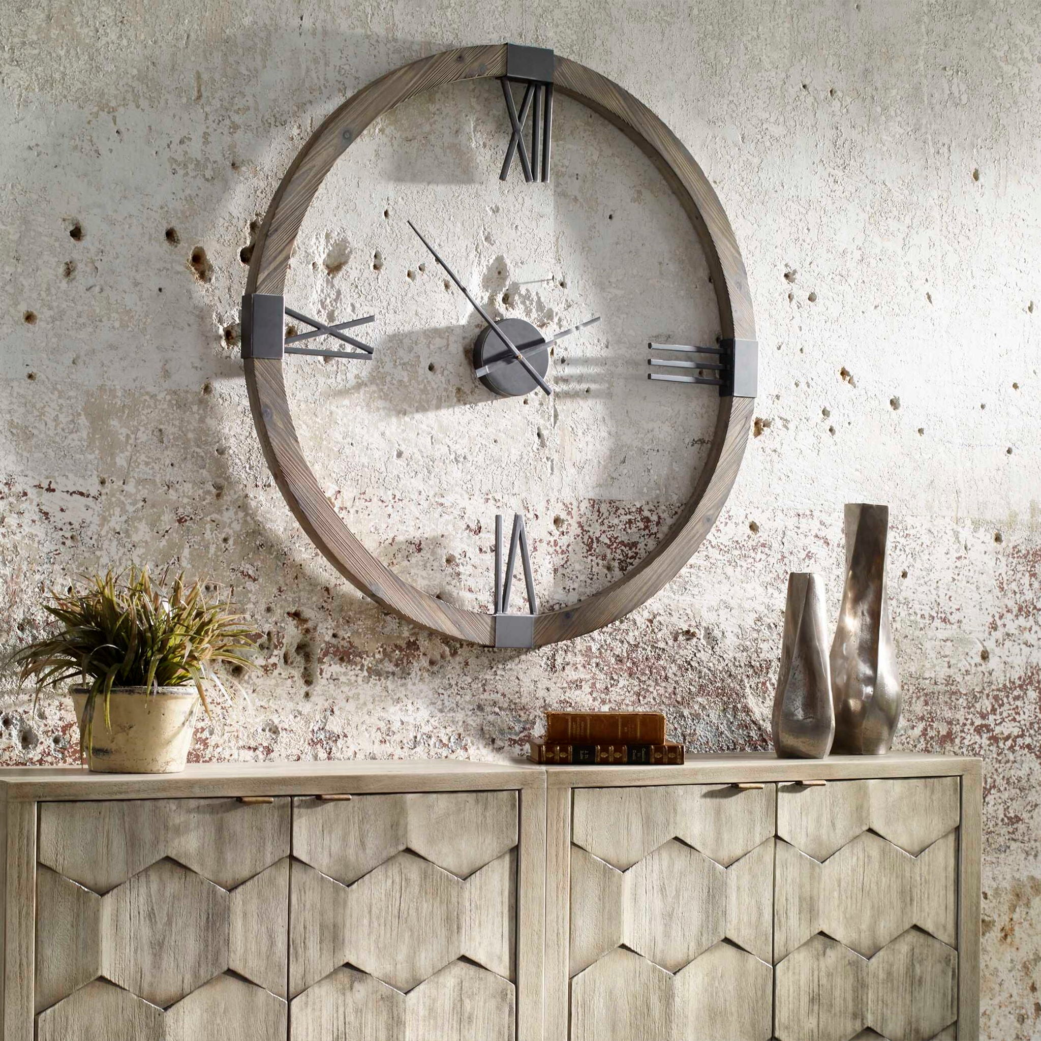 Marcelo - Modern Wall Clock - Light Brown - Image 3