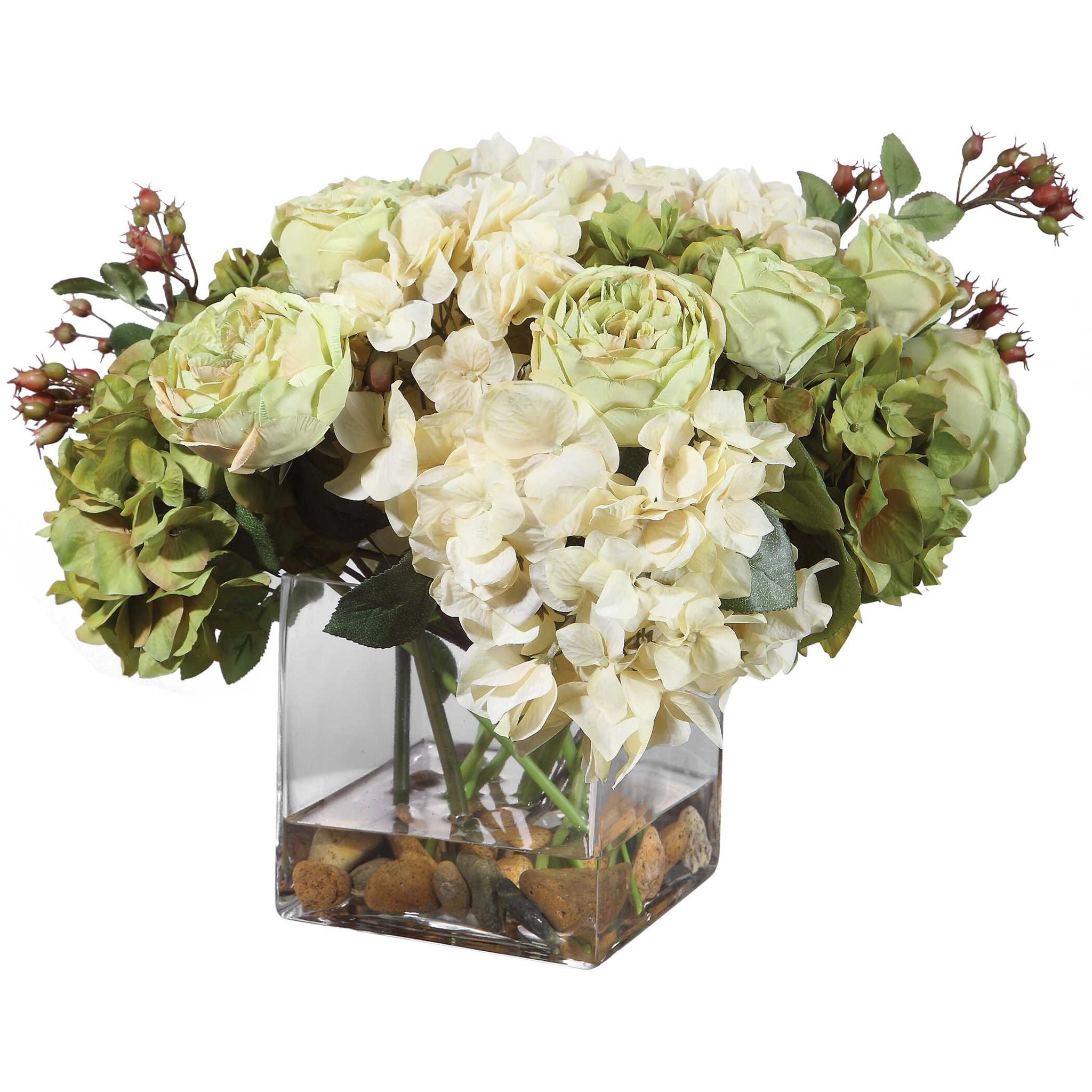 Cecily - Hydrangea Bouquet - Green - Image 3
