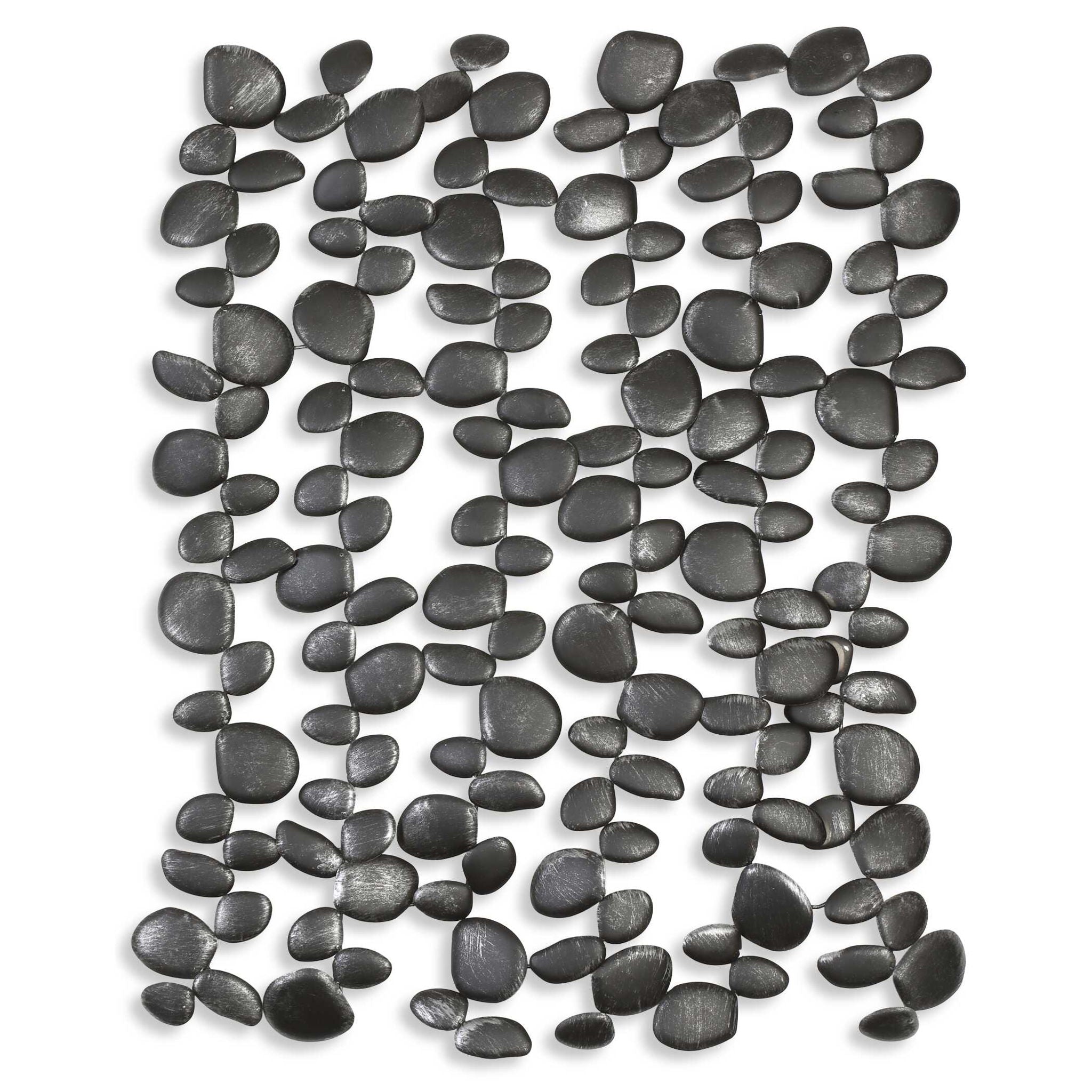 Skipping - Stones Forged Iron Wall Art - Black - Image 1