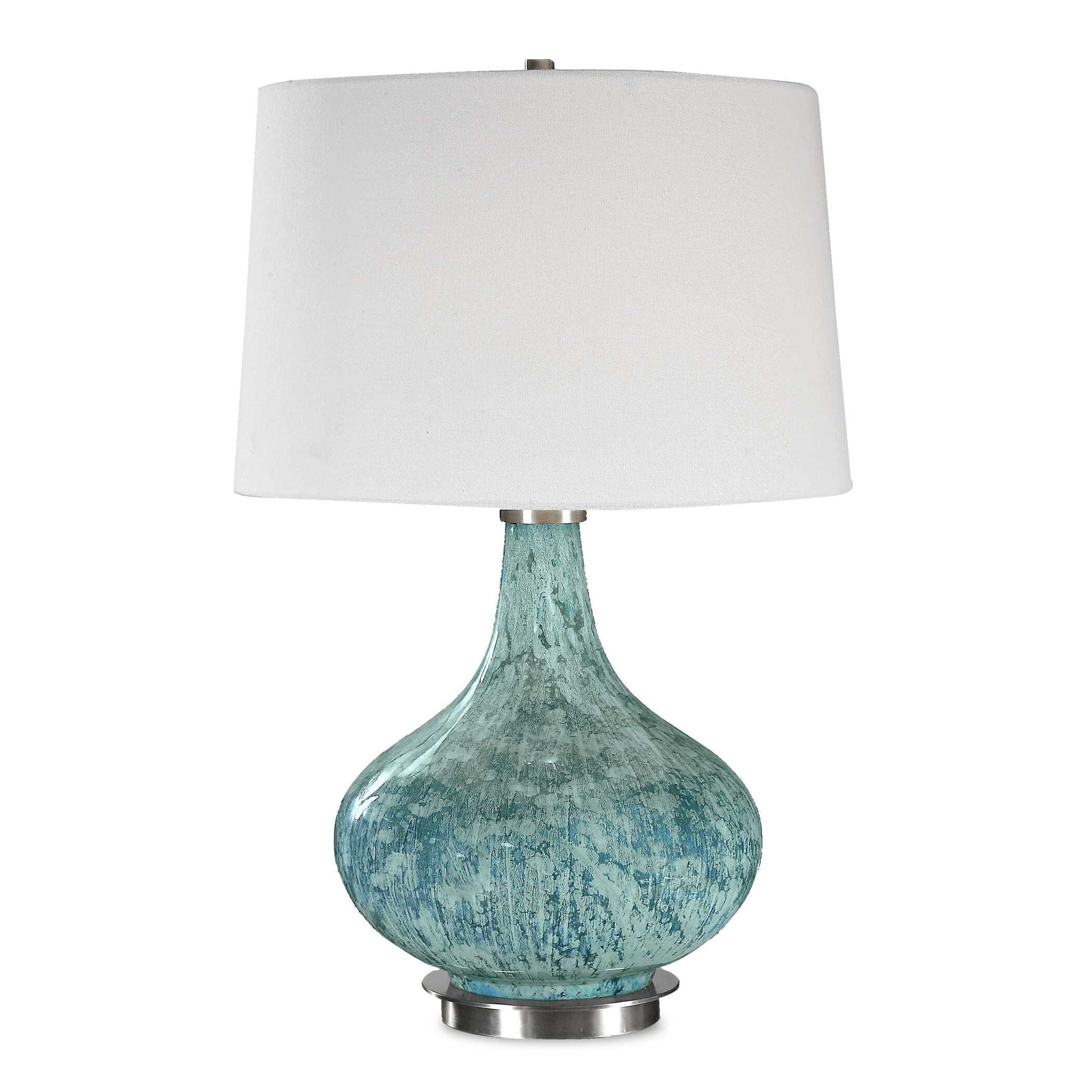 Celinda - Glass Lamp - Blue Gray - Image 1