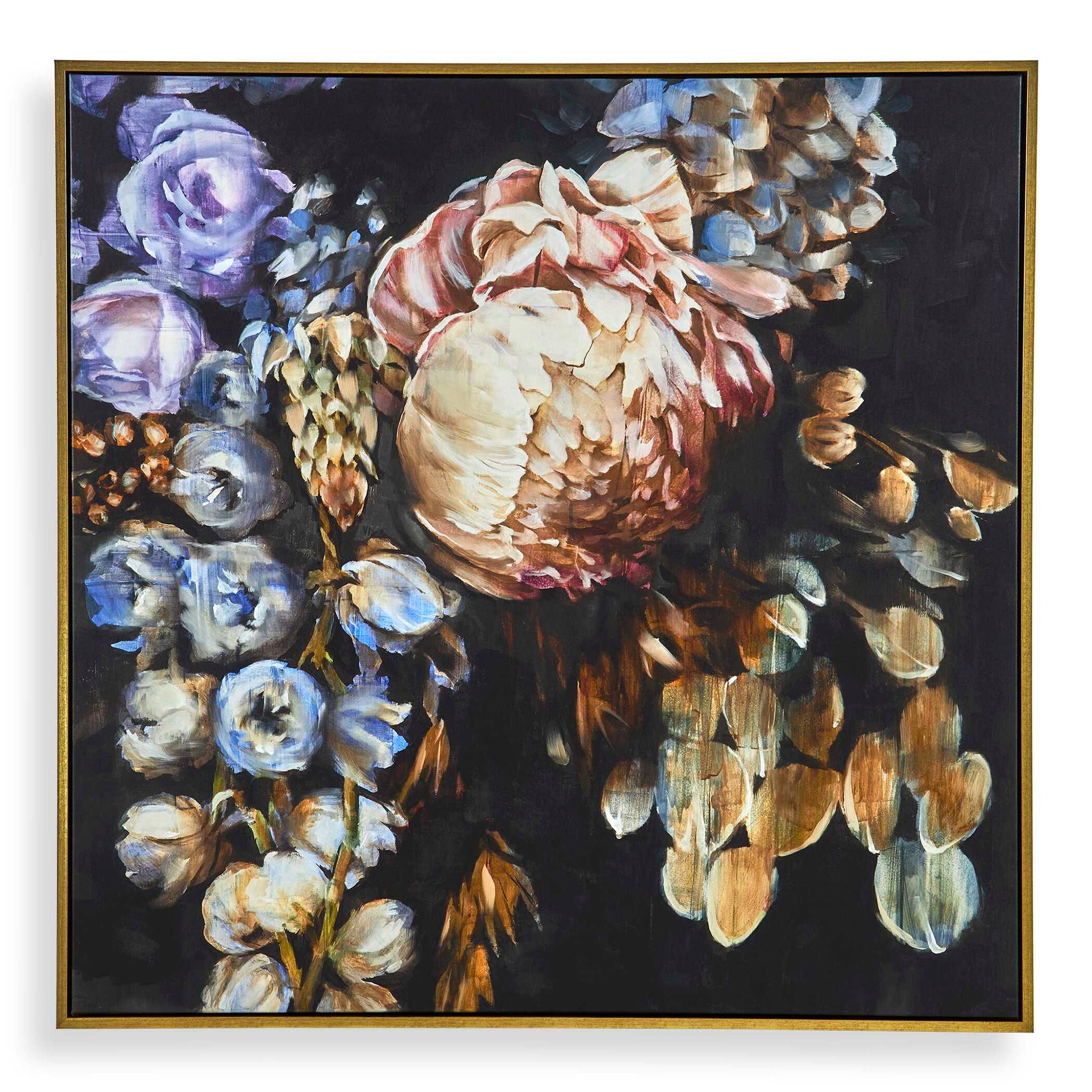 Natural Wonder - Framed Floral Art - Blue - Image 1