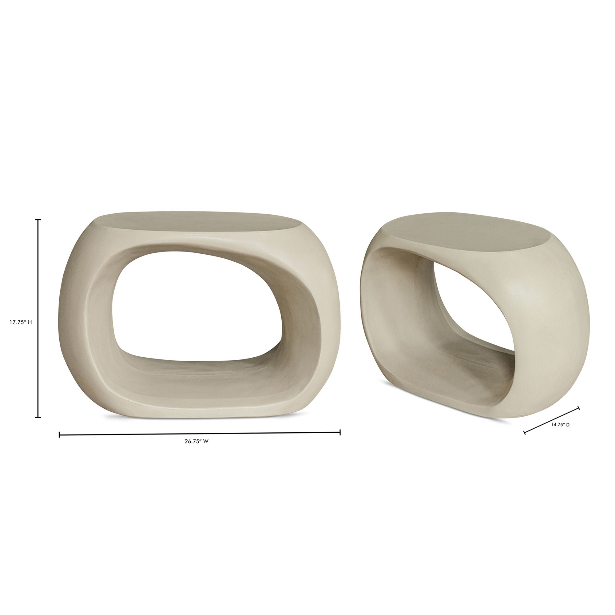 Albers - Outdoor Stool - Cream - Image 3