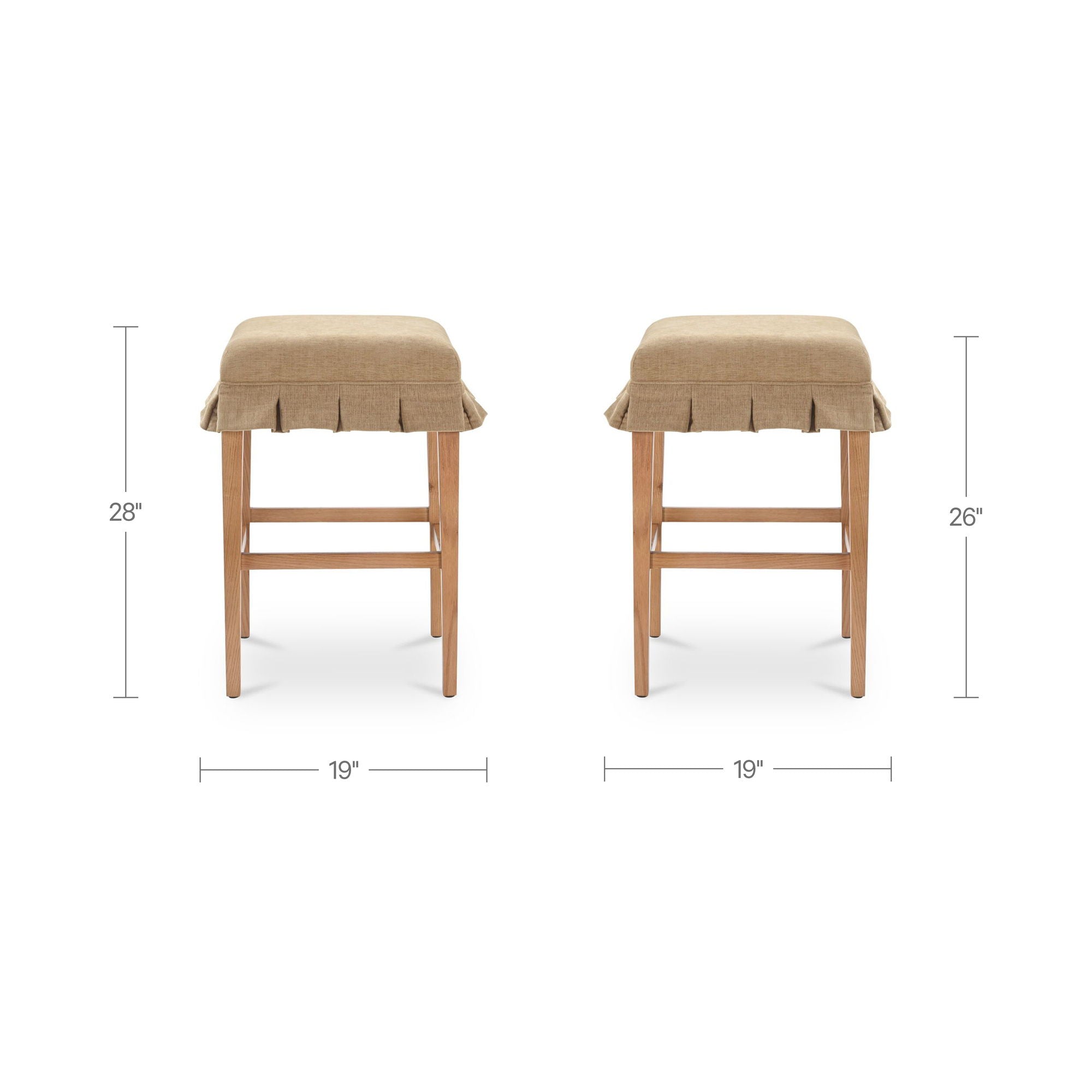 Anna - Counter Stool - Light Brown - Image 2