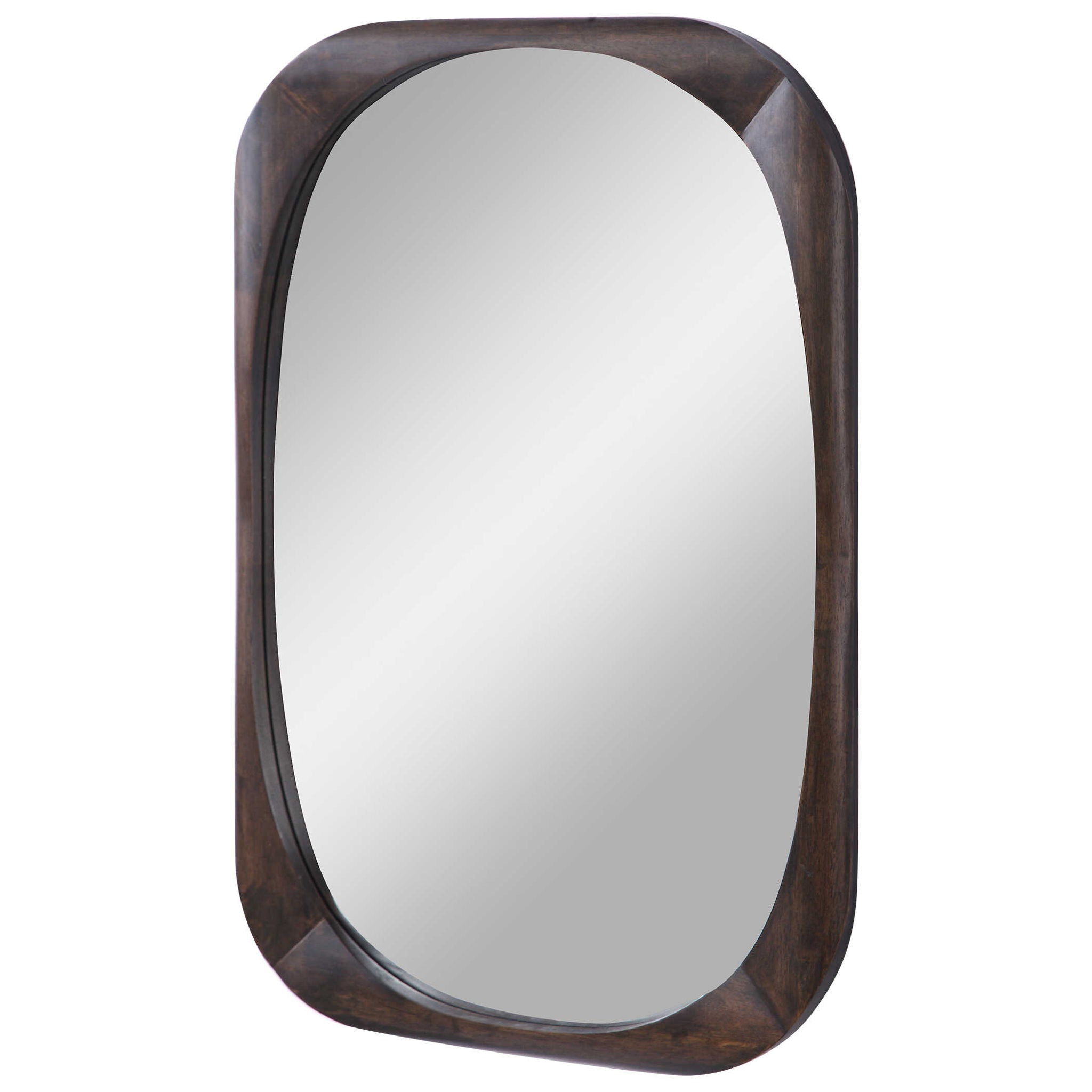 Sheldon - Mid-Century Mirror - Dark Brown - Image 2