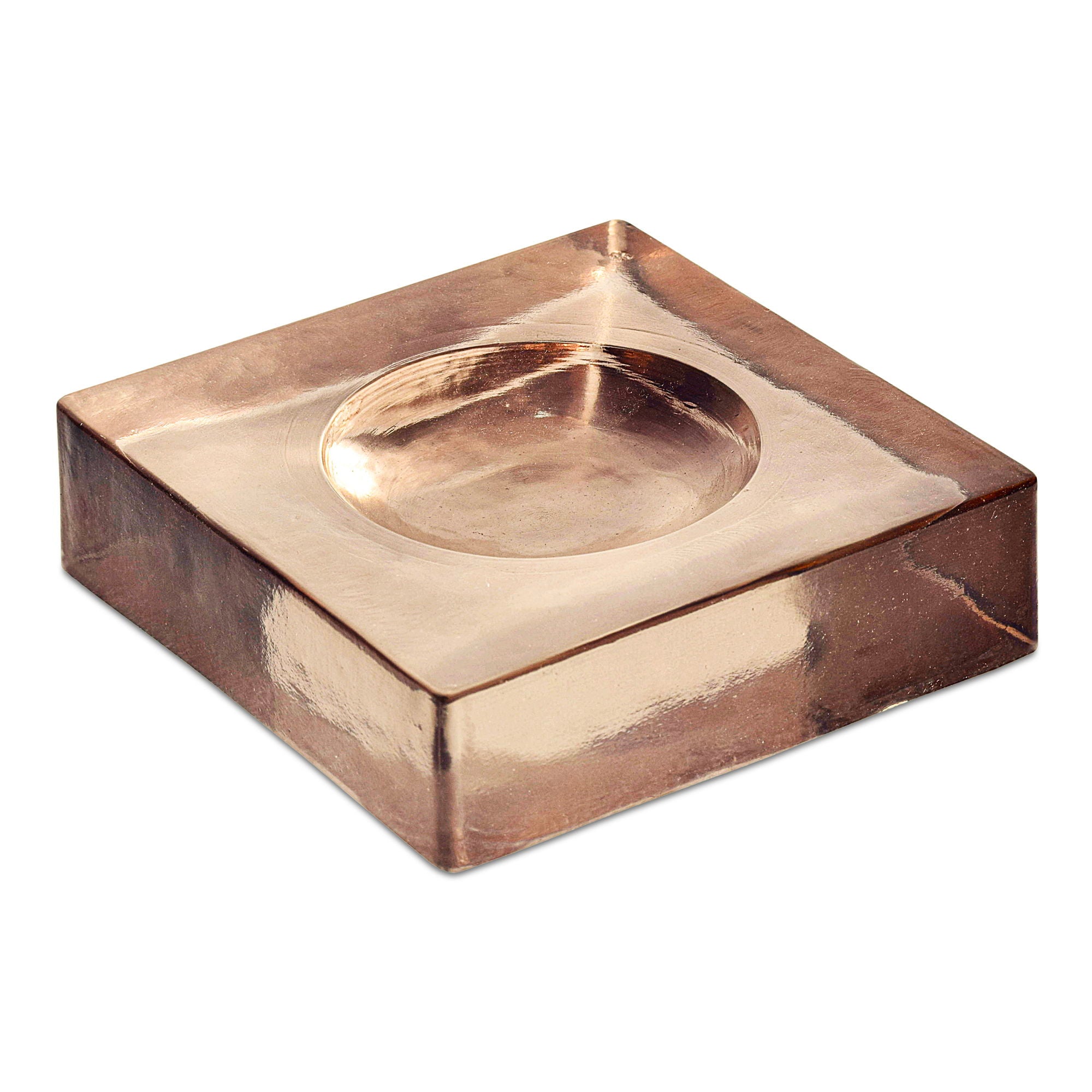 Miro – Glass Catchall – Soft Amber