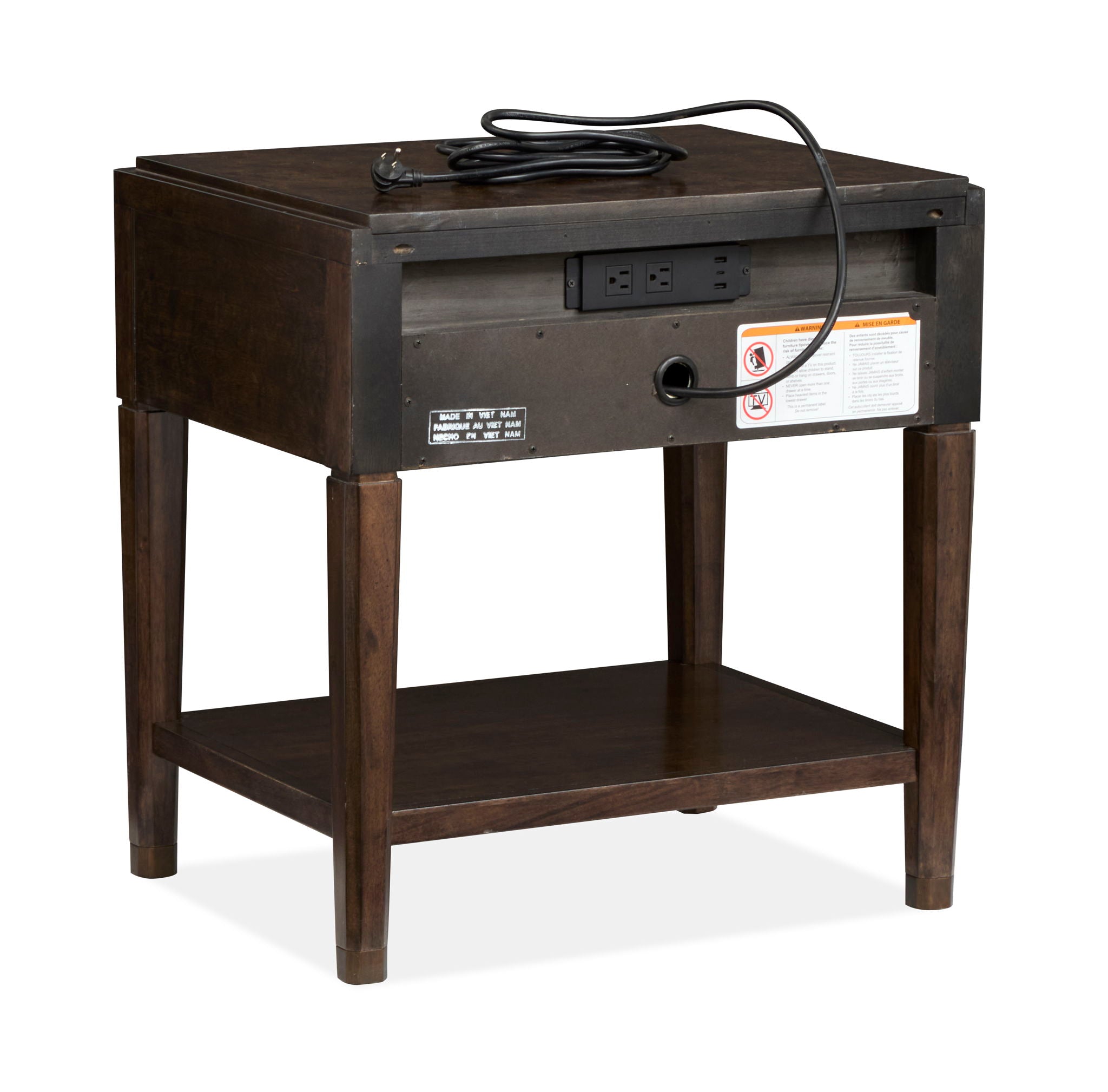Rowan - Open Nightstand - Espresso - Image 2