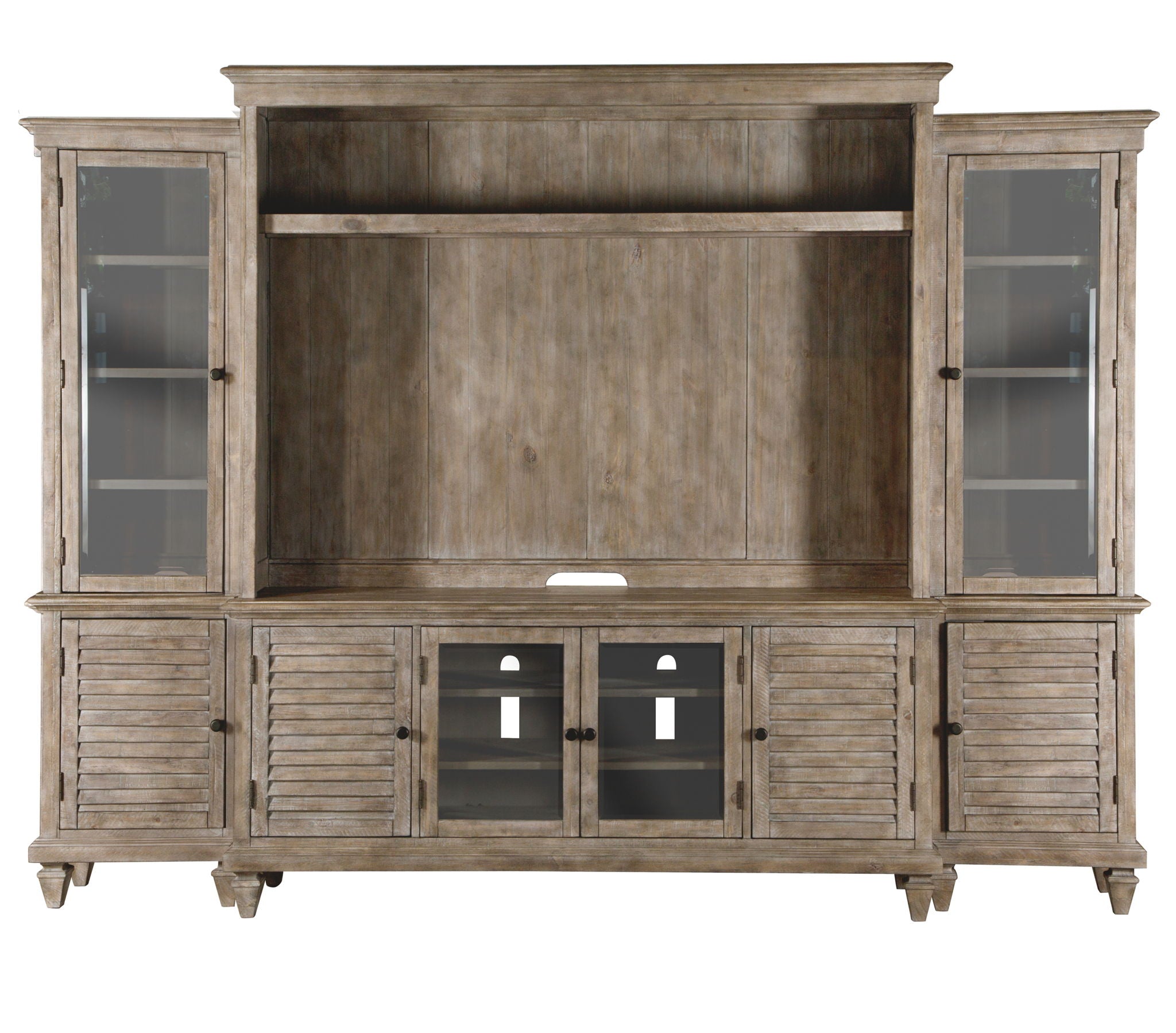 Calistoga - Rustic Entertainment Wall - Dovetail Gray - Image 2