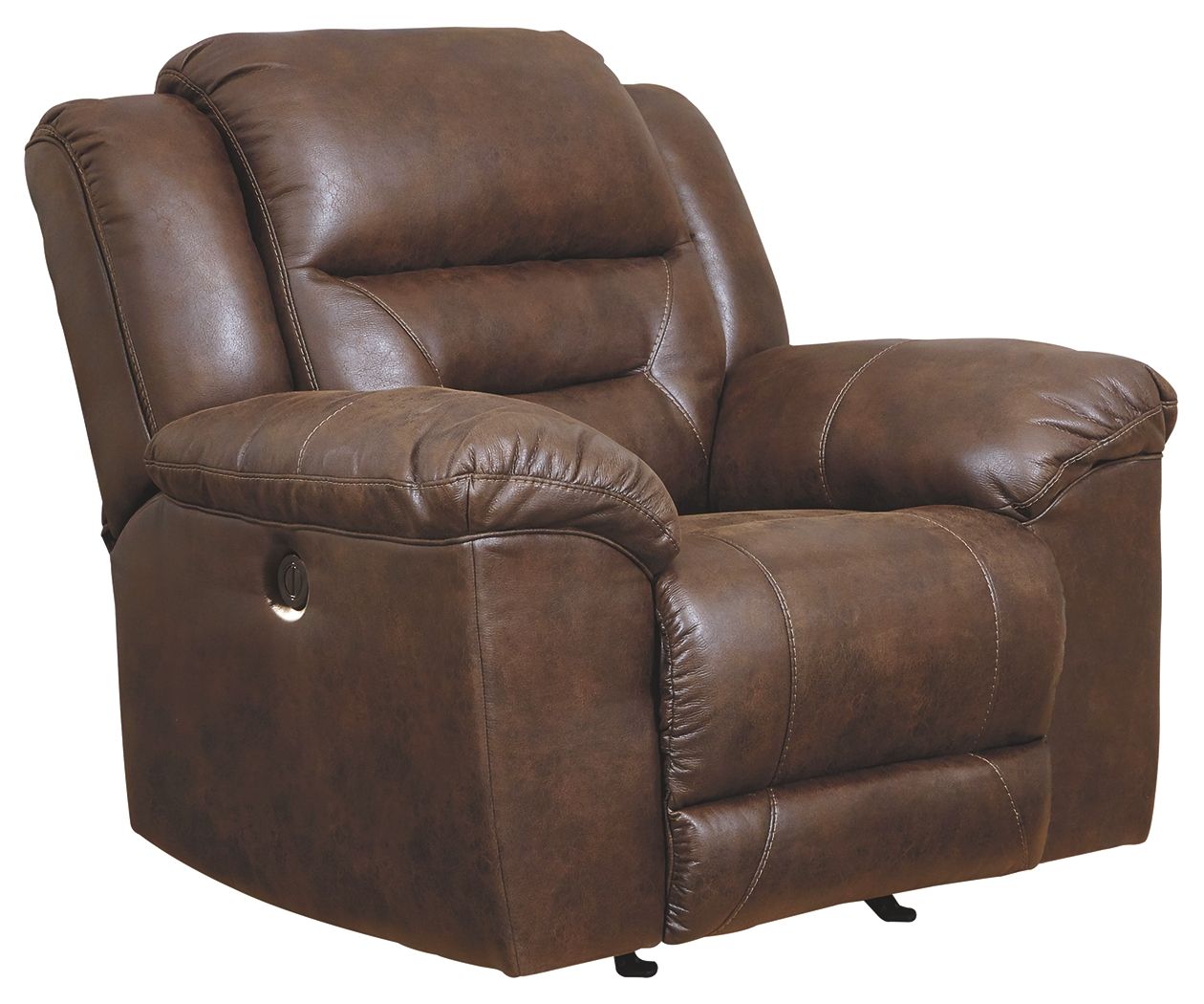 Stoneland – Power Rocker Recliner – Faux Leather – Chocolate