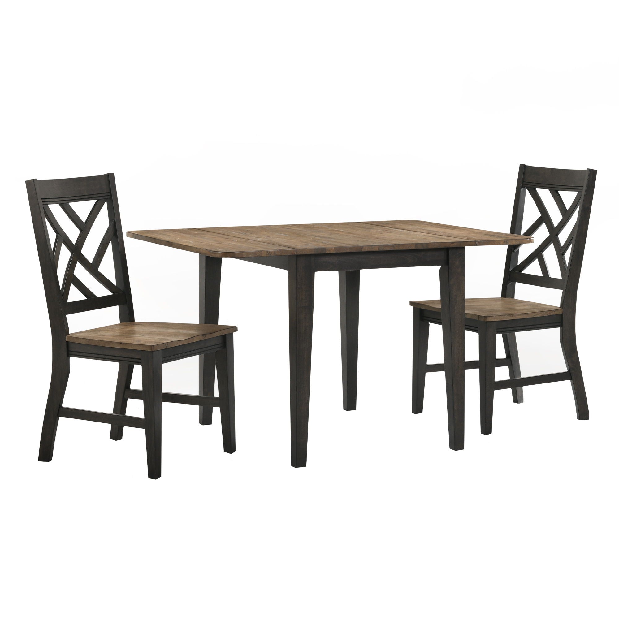 Harper - Drop Leaf Table - Brushed Brown / Pecan - Image 3